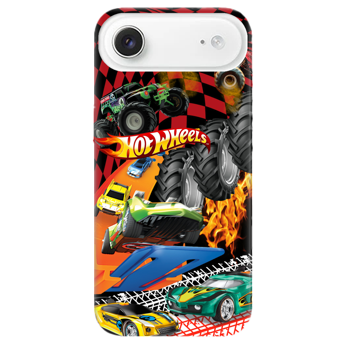 Чехол для Apple iPhone 17 Air прозрачный Hot Wheels - фото 1 - Чехлы для телефонов