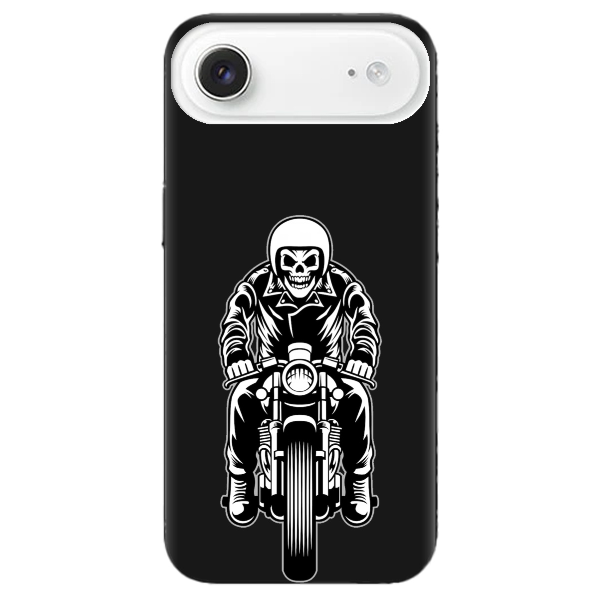 Чехол для Apple iPhone 17 Air черный матовый soft touch Ночной всадник - фото 1 - Чехлы для телефонов