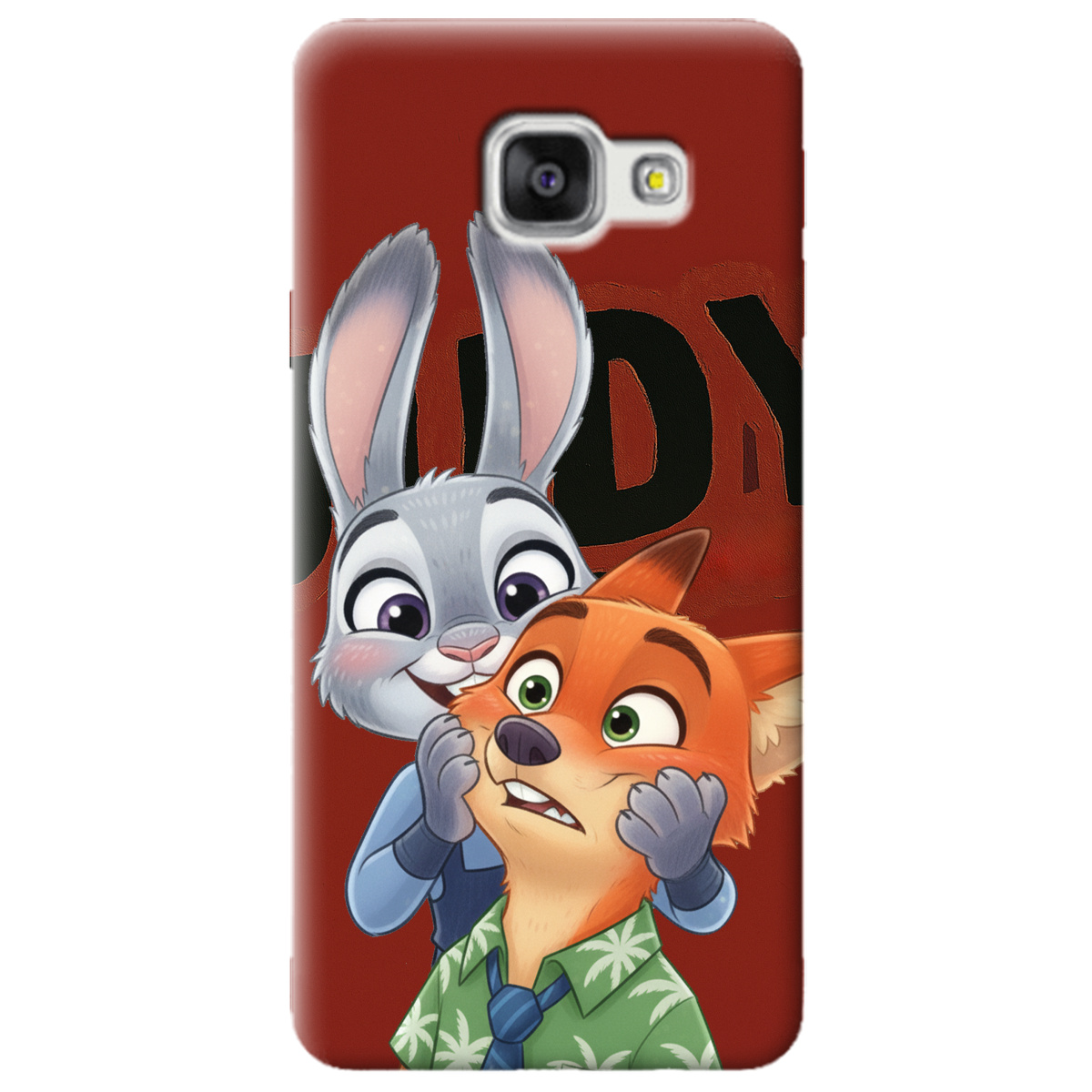 Чехол для Samsung Galaxy A3 2016 прозрачный Зоотрополис Джуди и Ник - фото 1 - Чехлы для телефонов