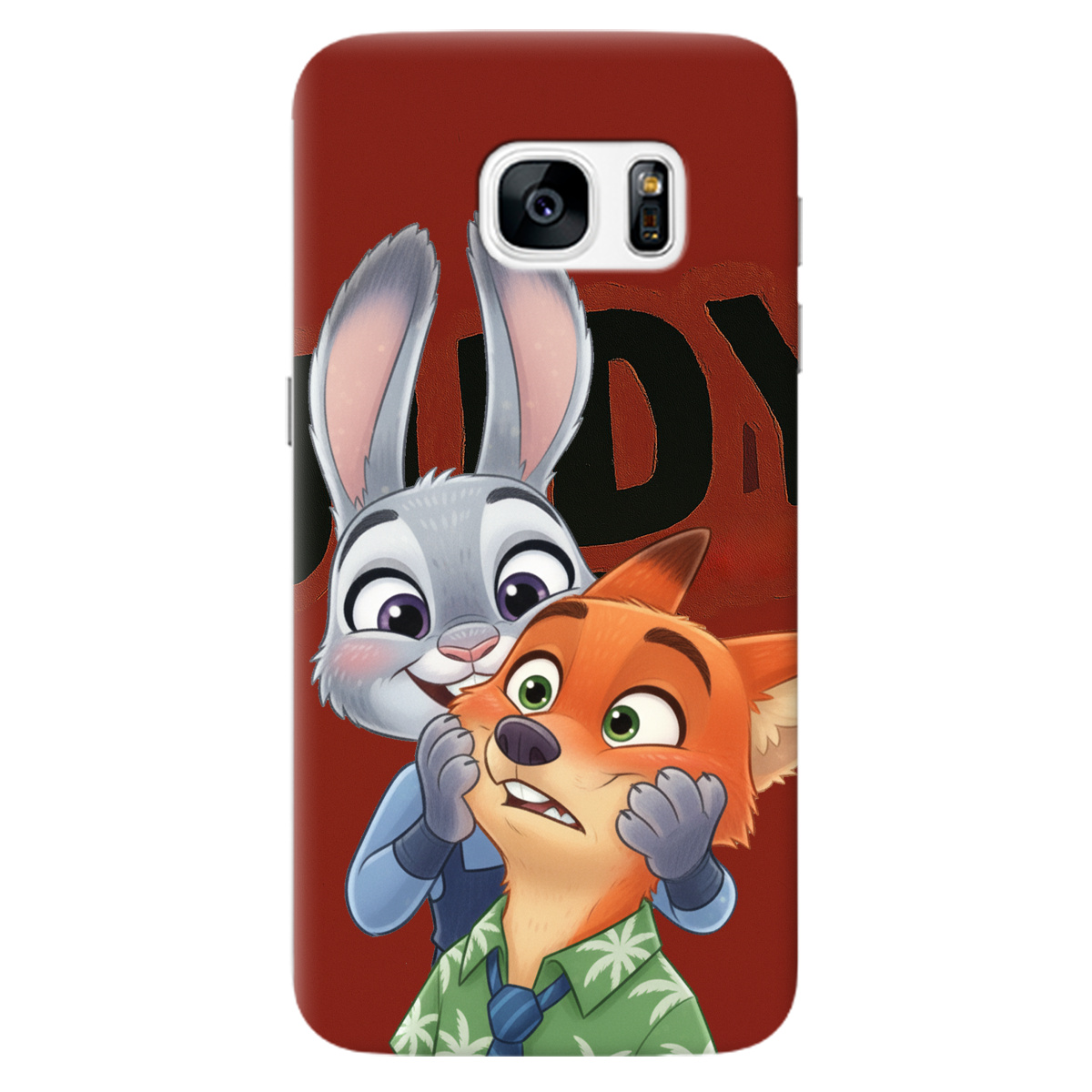 Чехол для Samsung Galaxy S7 прозрачный Зоотрополис Джуди и Ник - фото 1 - Чехлы для телефонов