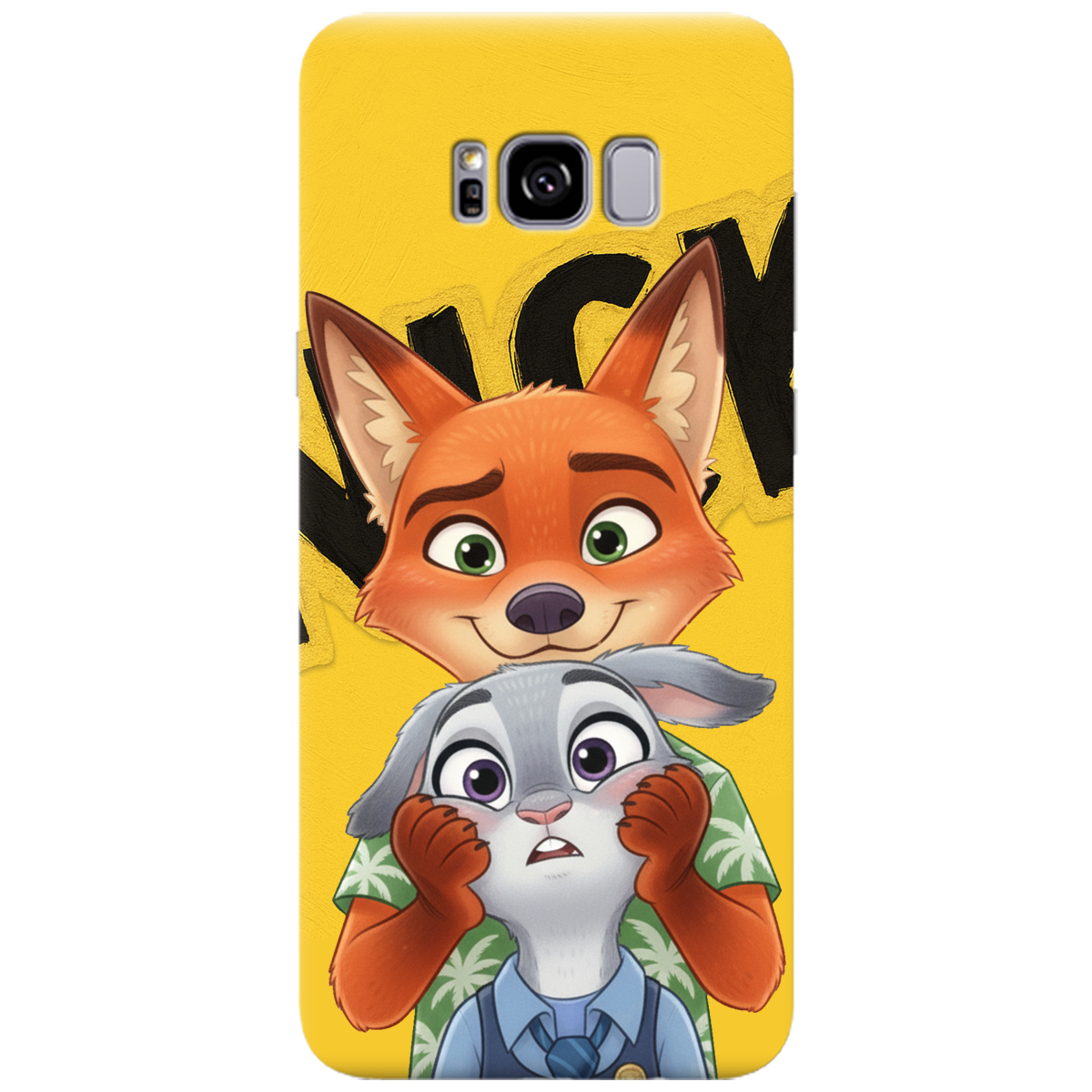 Чехол для Samsung Galaxy S8 Plus прозрачный Зоотрополис Ник и Джуди - фото 1 - Чехлы для телефонов