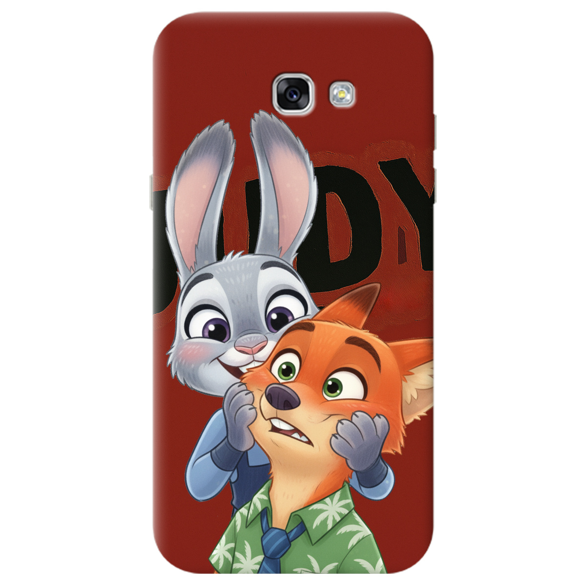 Чехол для Samsung Galaxy A7 2017 прозрачный Зоотрополис Джуди и Ник - фото 1 - Чехлы для телефонов