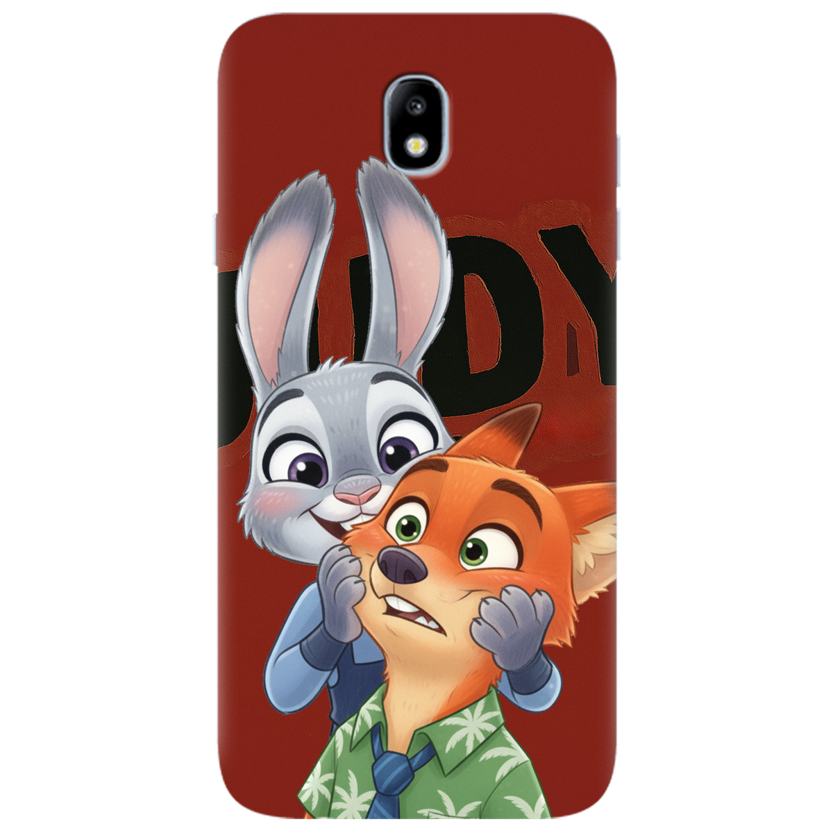 Чехол для Samsung Galaxy J7 2017 прозрачный Зоотрополис Джуди и Ник - фото 1 - Чехлы для телефонов