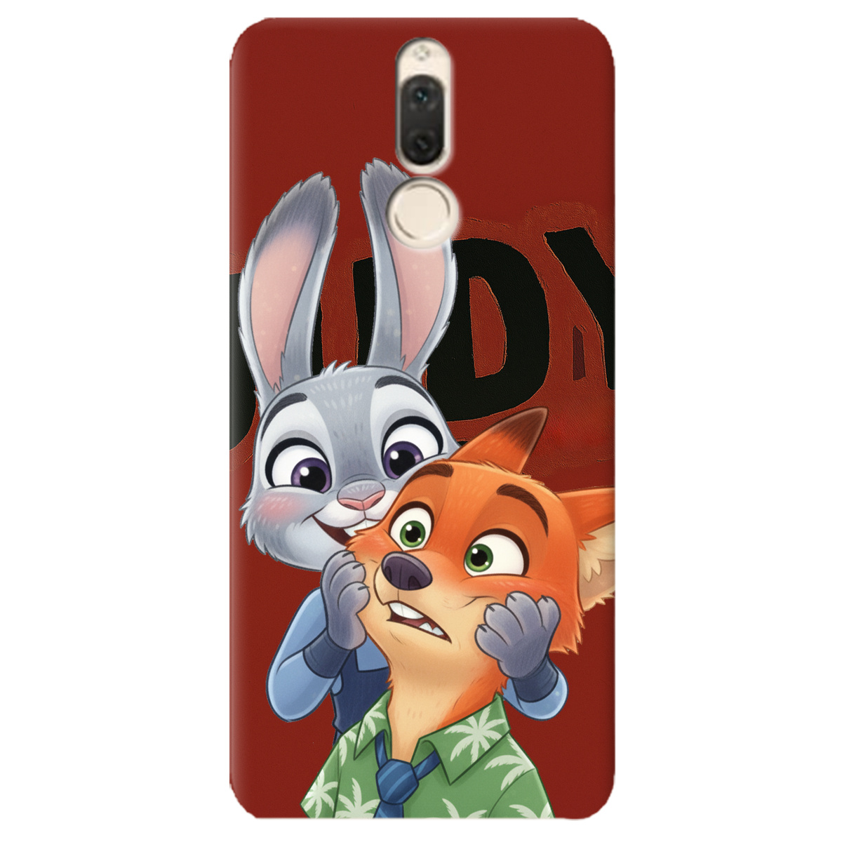 Чехол для Huawei Mate 10 Lite прозрачный Зоотрополис Джуди и Ник - фото 1 - Чехлы для телефонов
