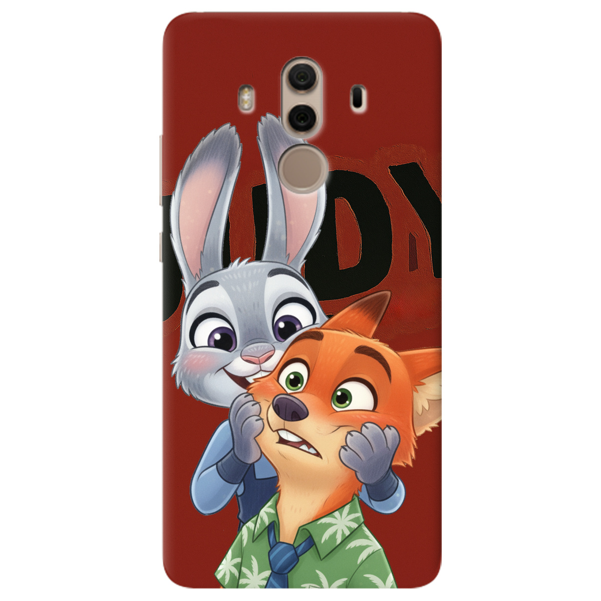 Чехол для Huawei Mate 10 Pro прозрачный Зоотрополис Джуди и Ник - фото 1 - Чехлы для телефонов