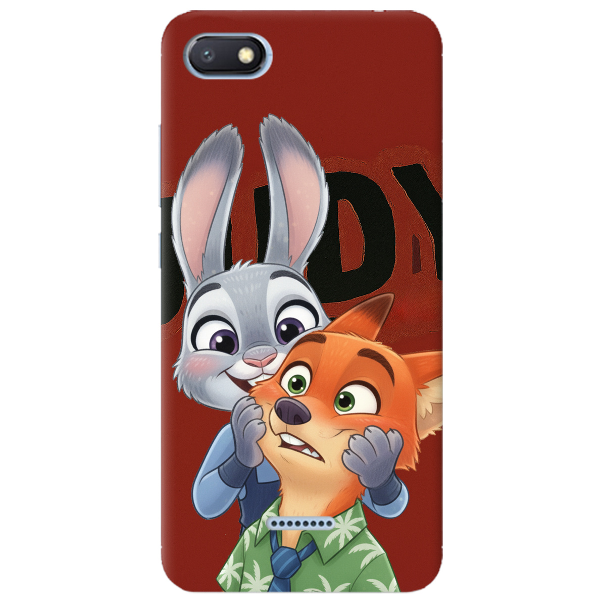 Чохол для Xiaomi Redmi 6A прозорий Зоотрополіс Джуді та Нік - фото 1 - Чохли для телефонів