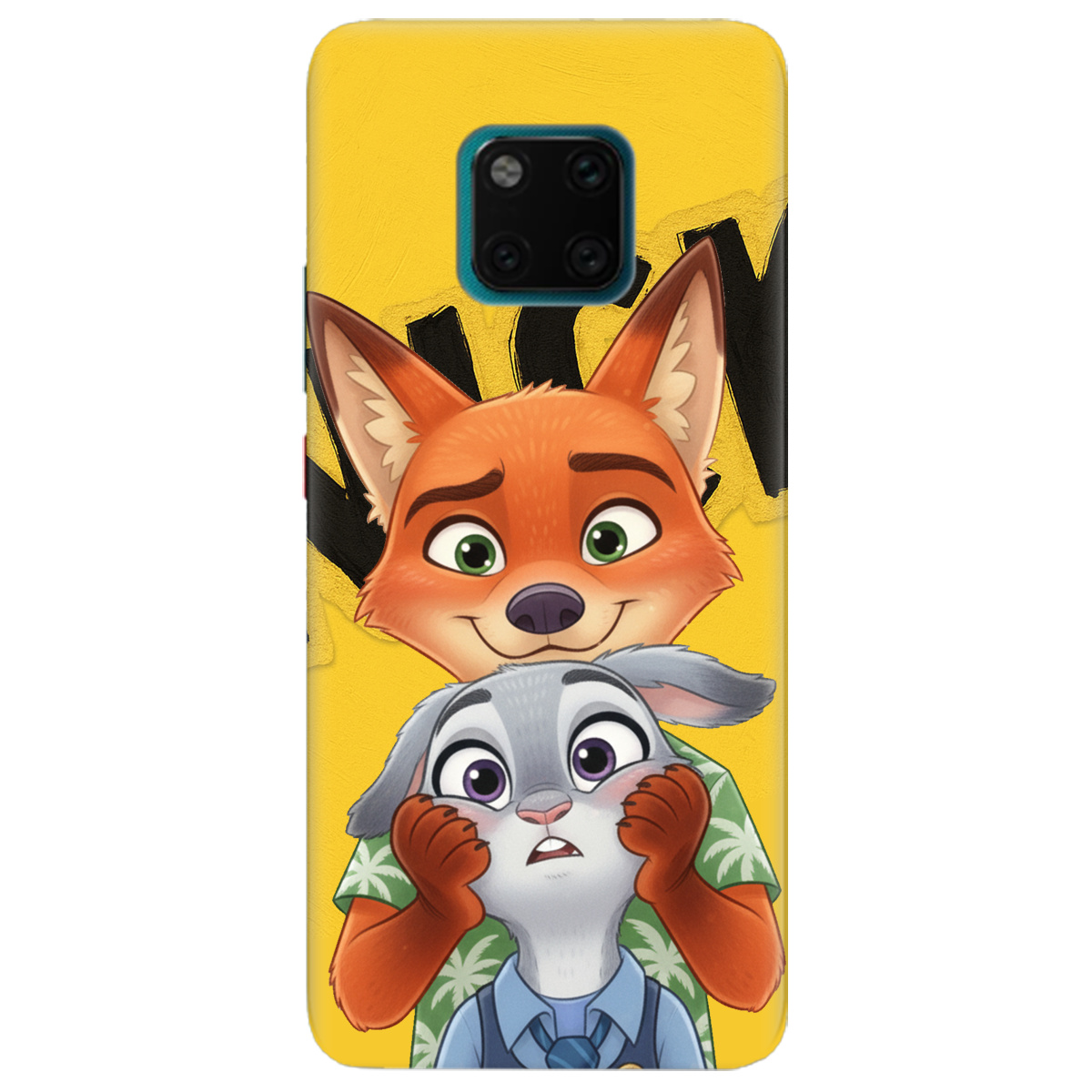 Чохол для Huawei Mate 20 Pro прозорий Зоотрополіс Нік та Джуді - фото 1 - Чохли для телефонів