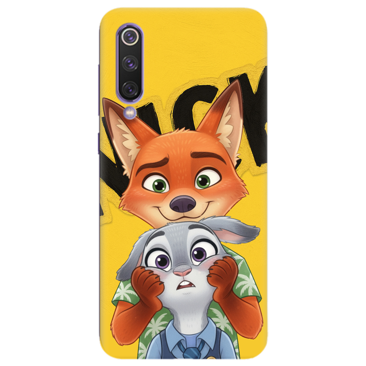 Чохол для Xiaomi Mi 9 SE прозорий Зоотрополіс Нік та Джуді - фото 1 - Чохли для телефонів