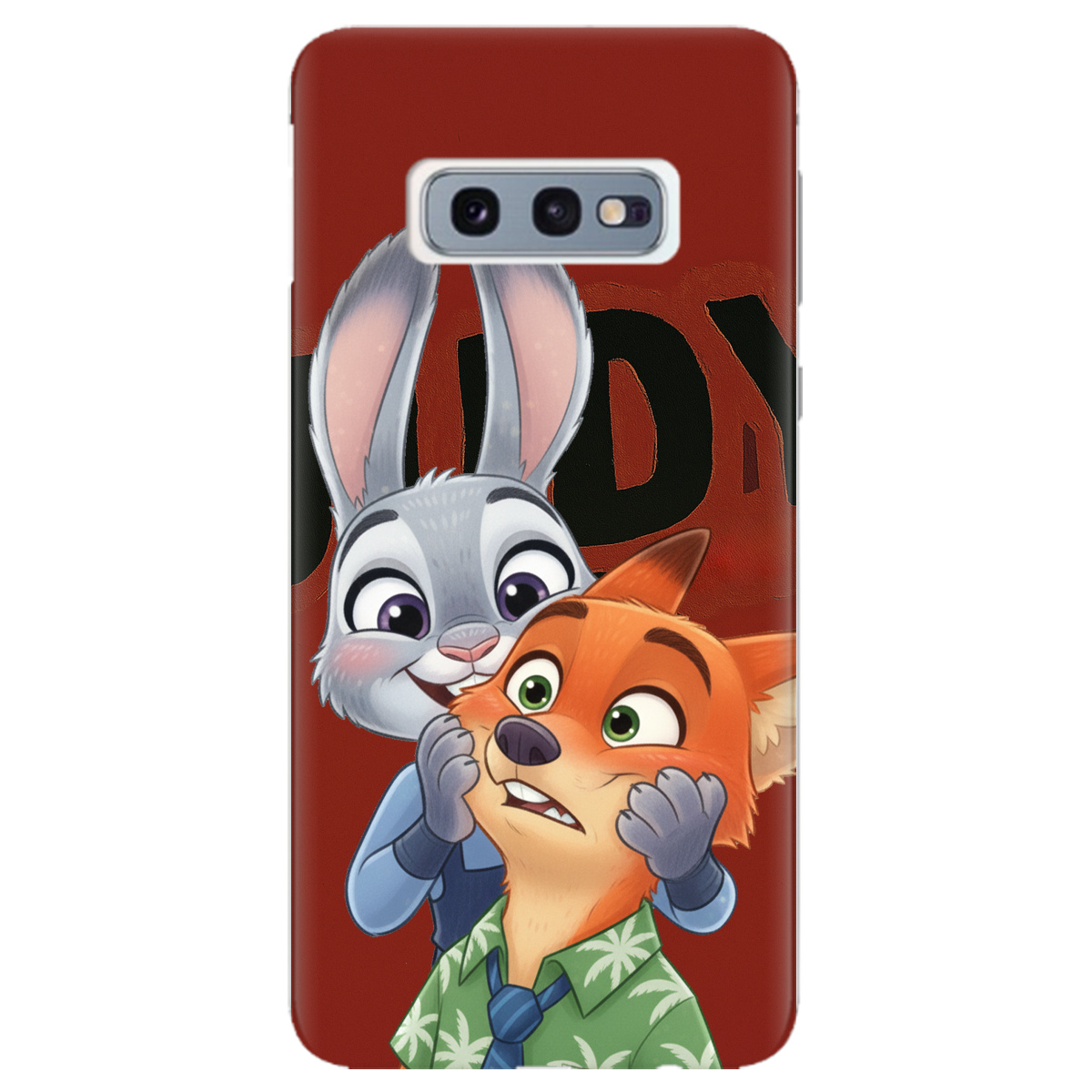 Чехол для Samsung Galaxy S10e прозрачный Зоотрополис Джуди и Ник - фото 1 - Чехлы для телефонов