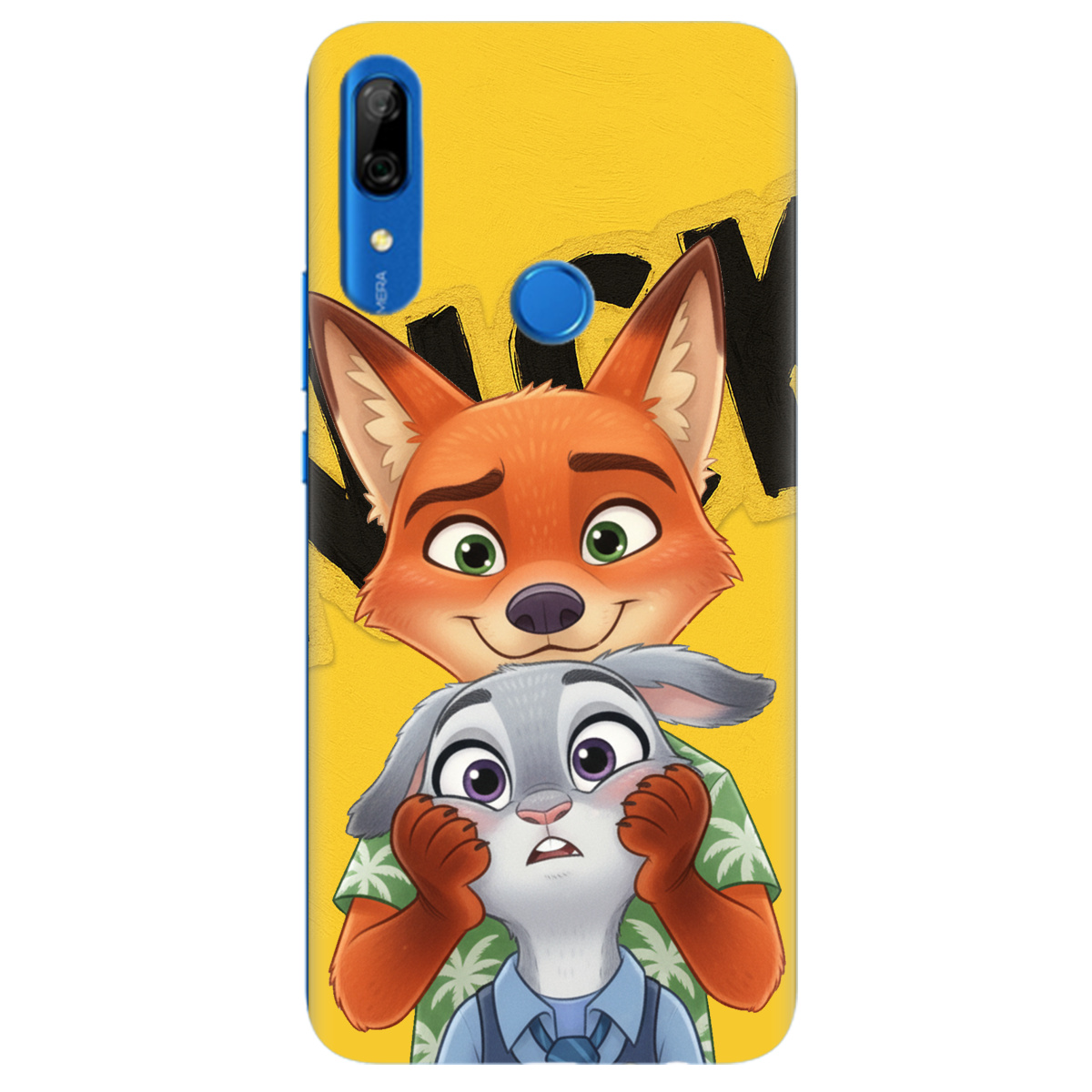 Чехол для Huawei P Smart Z прозрачный Зоотрополис Ник и Джуди - фото 1 - Чехлы для телефонов