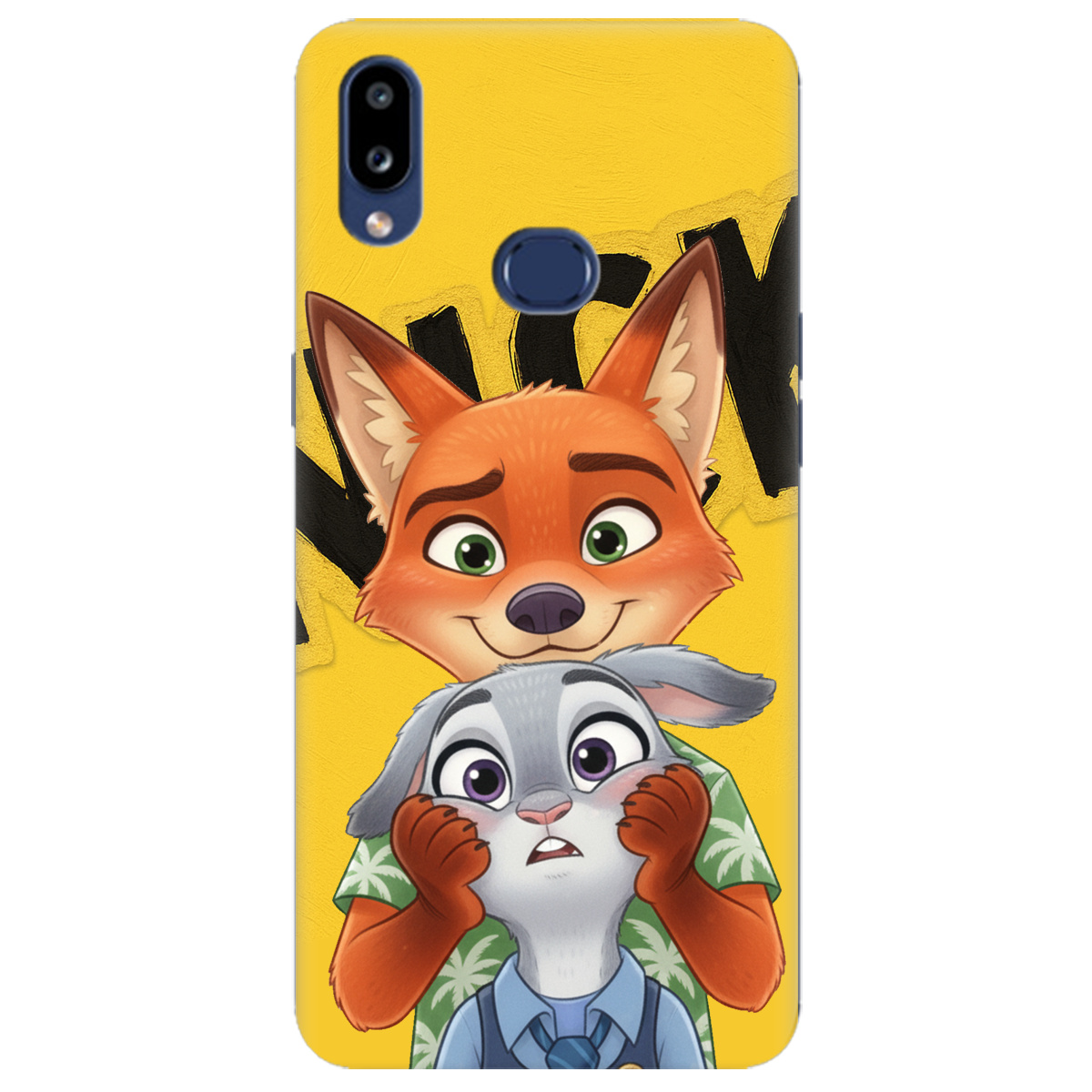 Чохол для Samsung Galaxy A10s прозорий Зоотрополіс Нік та Джуді - фото 1 - Чохли для телефонів