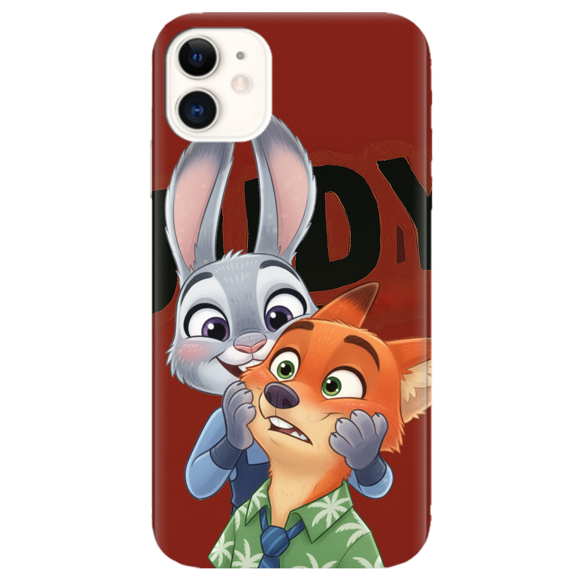 Чехол для Apple iPhone 11 прозрачный Зоотрополис Джуди и Ник - фото 1 - Чехлы для телефонов