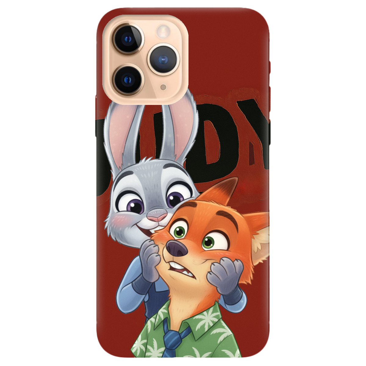 Чехол для Apple iPhone 11 Pro прозрачный Зоотрополис Джуди и Ник - фото 1 - Чехлы для телефонов