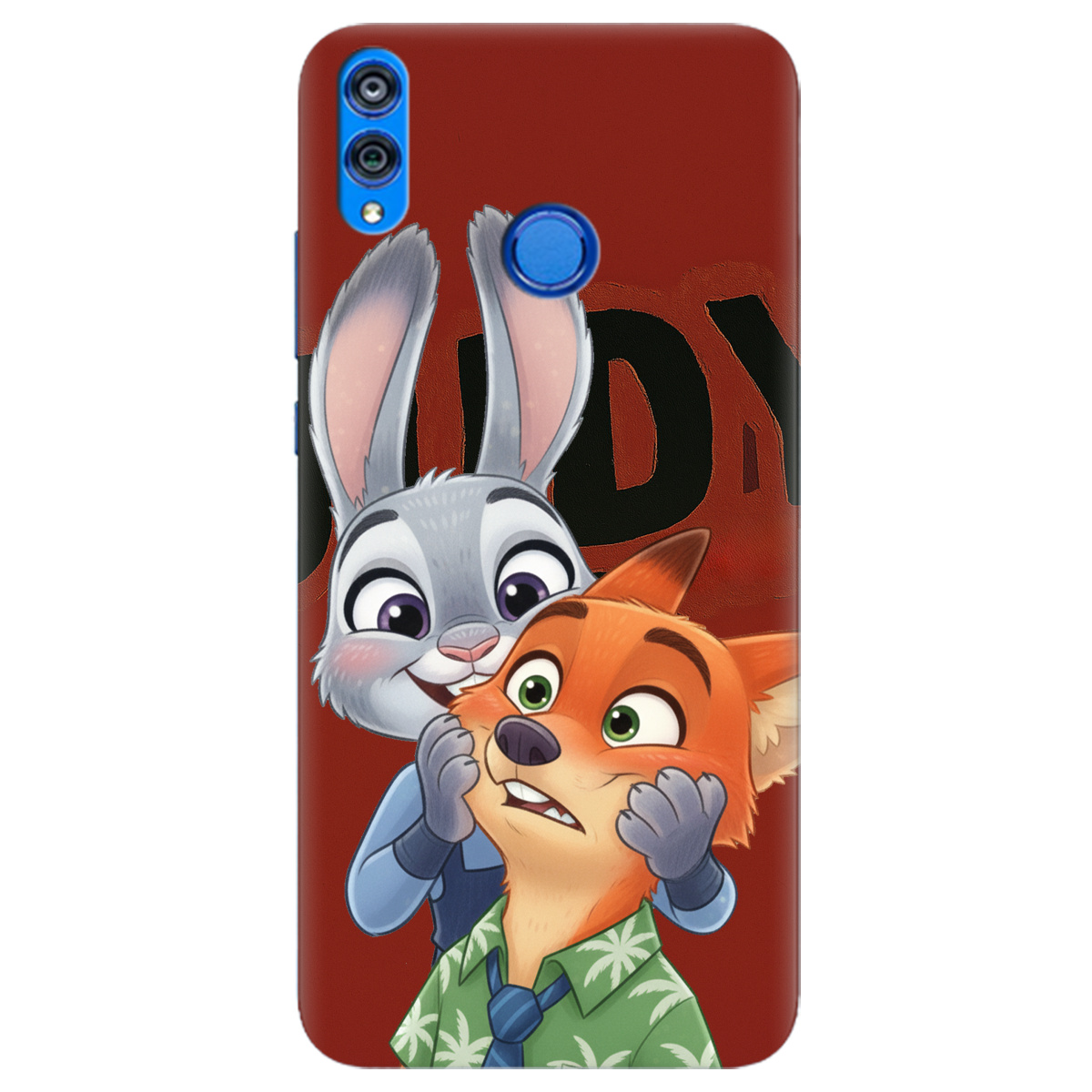 Чохол для Huawei Honor 8x прозорий Зоотрополіс Джуді та Нік - фото 1 - Чохли для телефонів