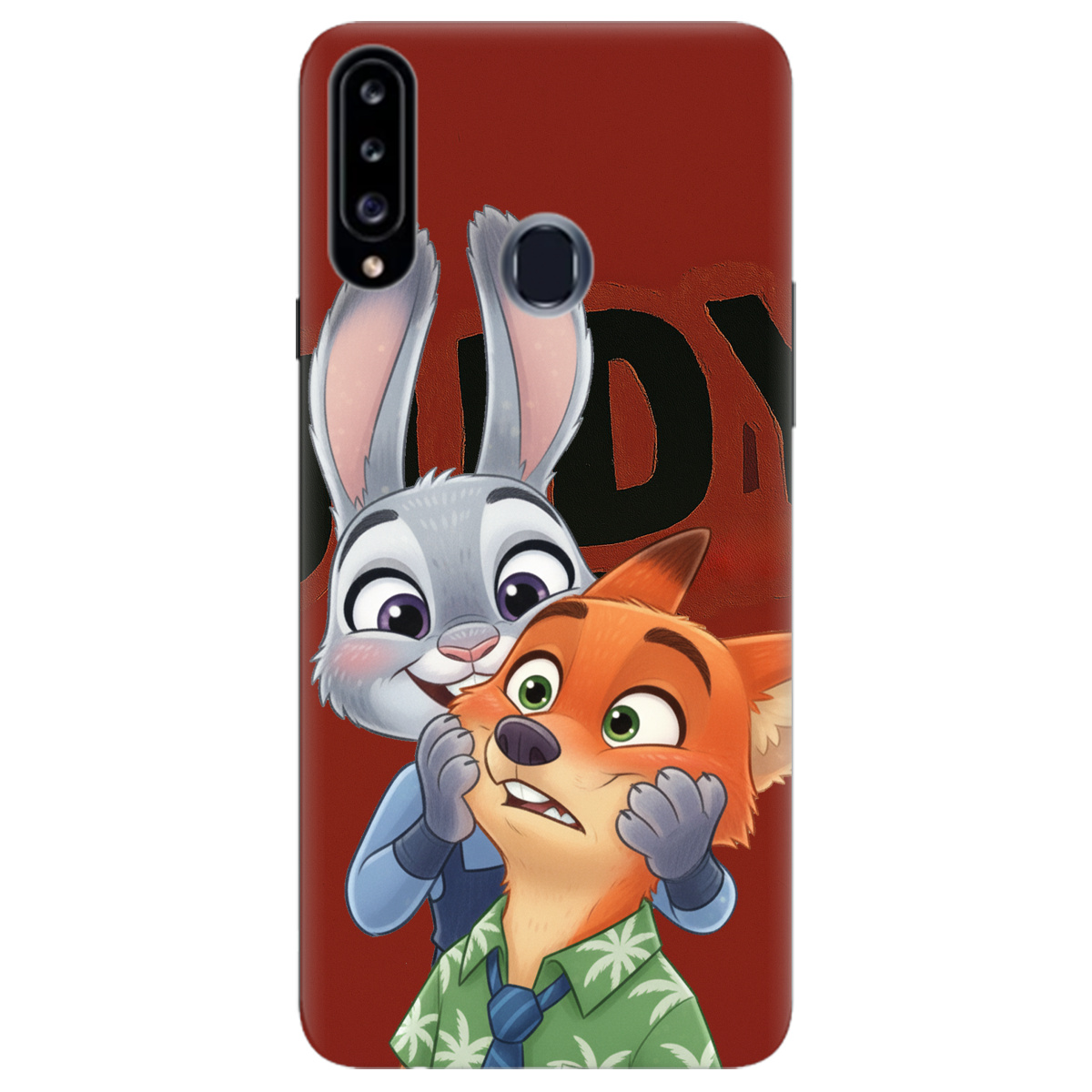 Чохол для Samsung Galaxy A20s прозорий Зоотрополіс Джуді та Нік - фото 1 - Чохли для телефонів