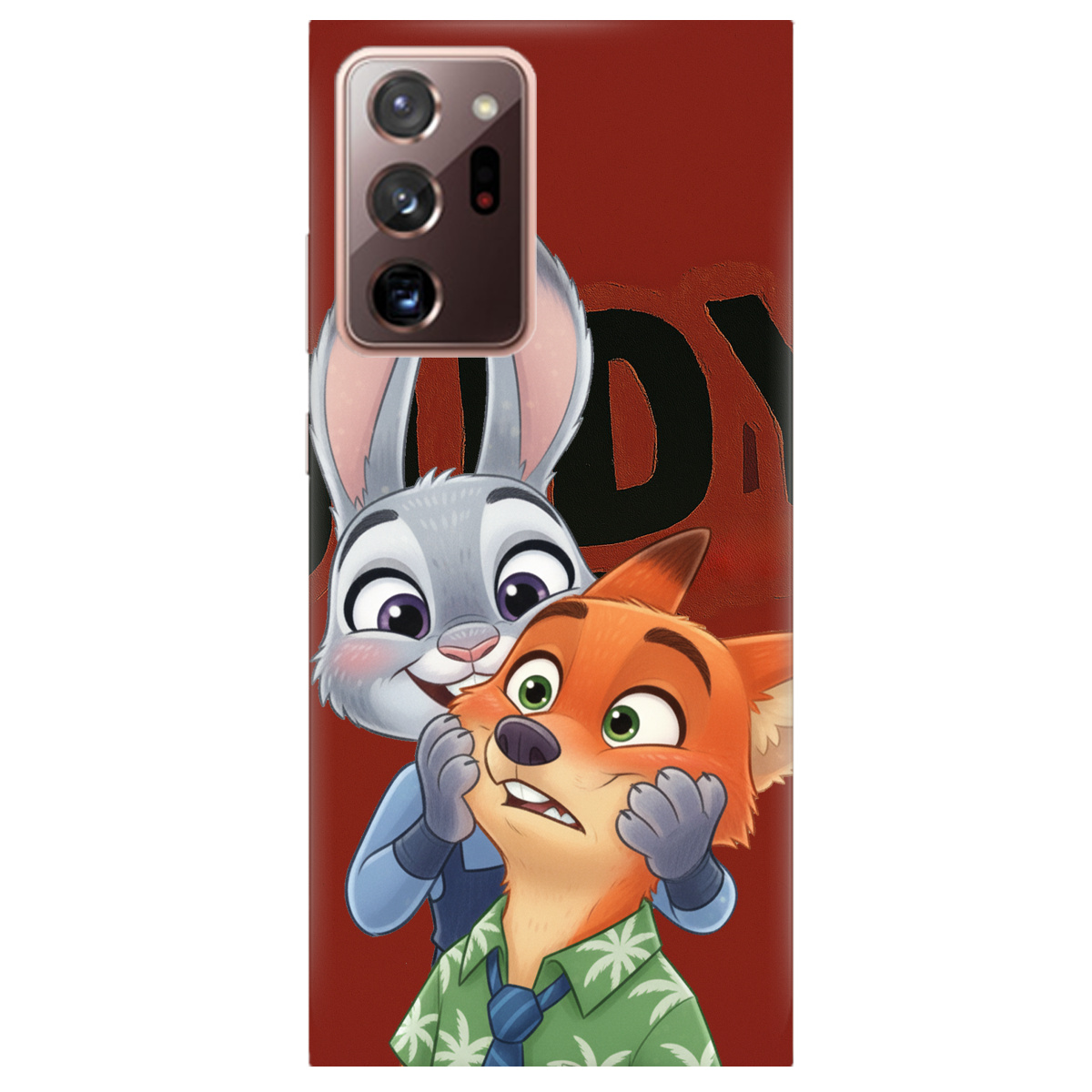 Чохол для Samsung Galaxy Note 20 Ultra прозорий Зоотрополіс Джуді та Нік - фото 1 - Чохли для телефонів