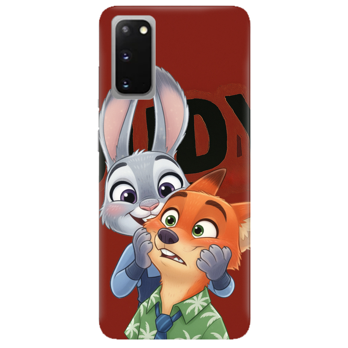 Чехол для Samsung Galaxy S20 прозрачный Зоотрополис Джуди и Ник - фото 1 - Чехлы для телефонов