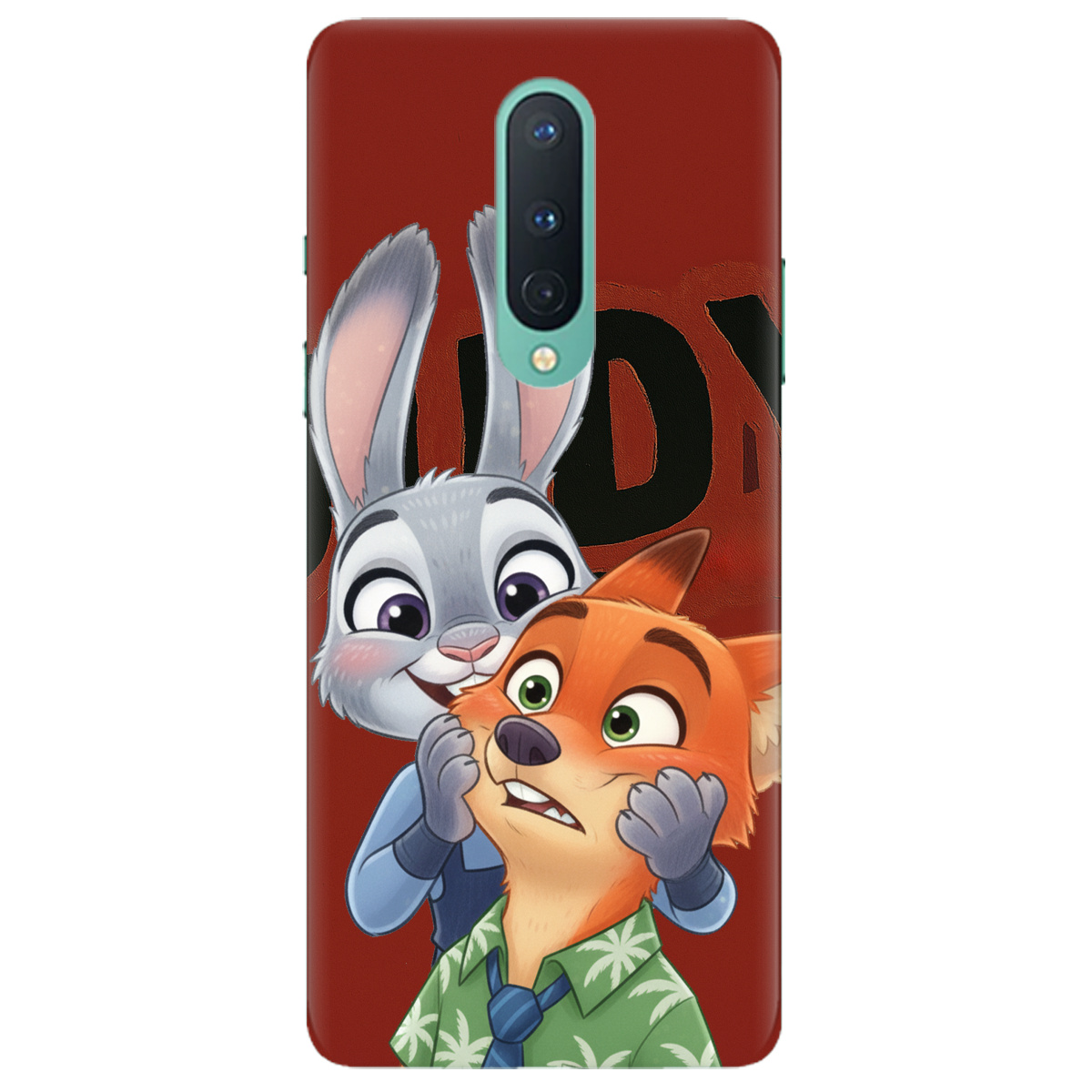 Чохол для OnePlus 8 прозорий Зоотрополіс Джуді та Нік - фото 1 - Чохли для телефонів