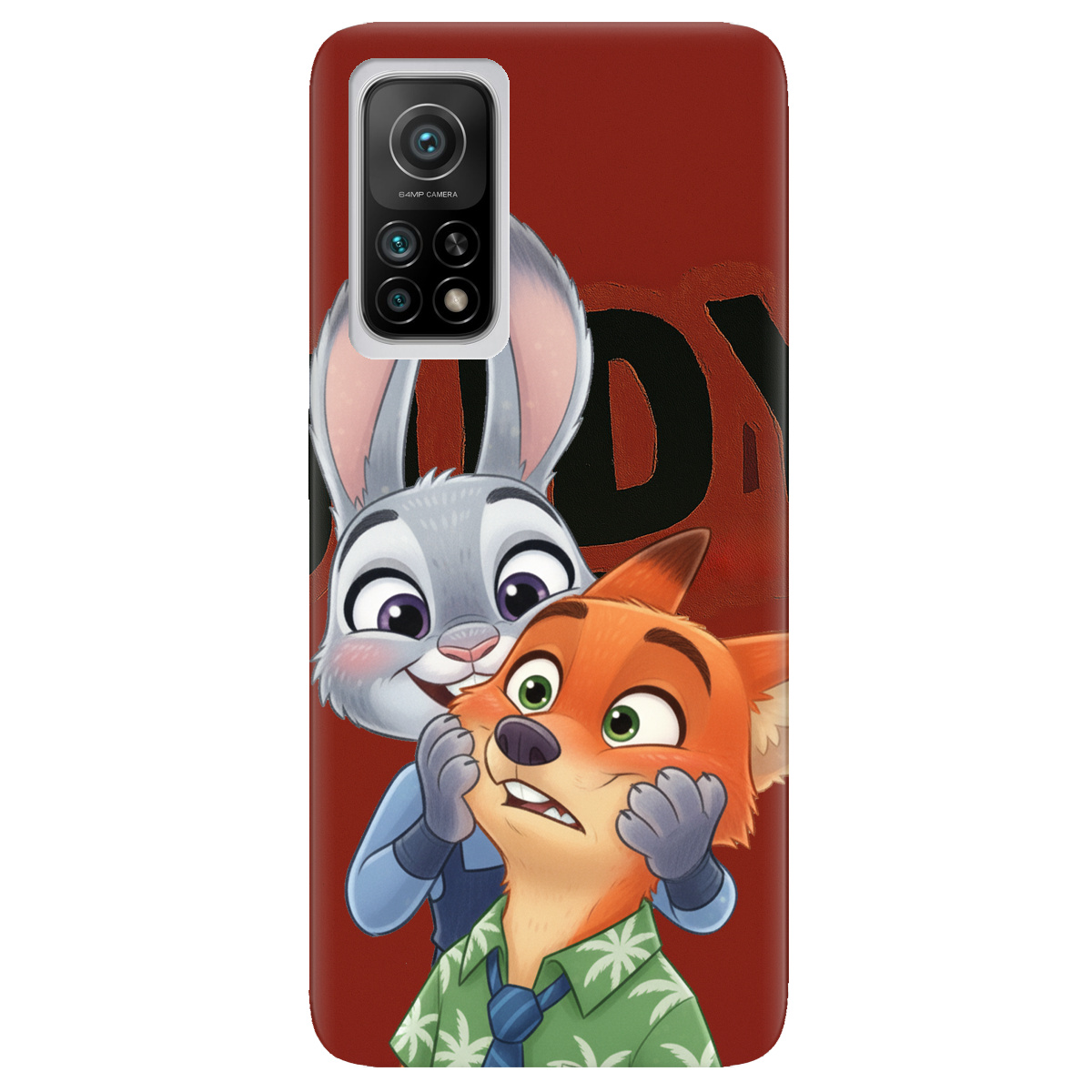 Чехол для Xiaomi Mi 10T/ Mi 10T Pro прозрачный Зоотрополис Джуди и Ник - фото 1 - Чехлы для телефонов
