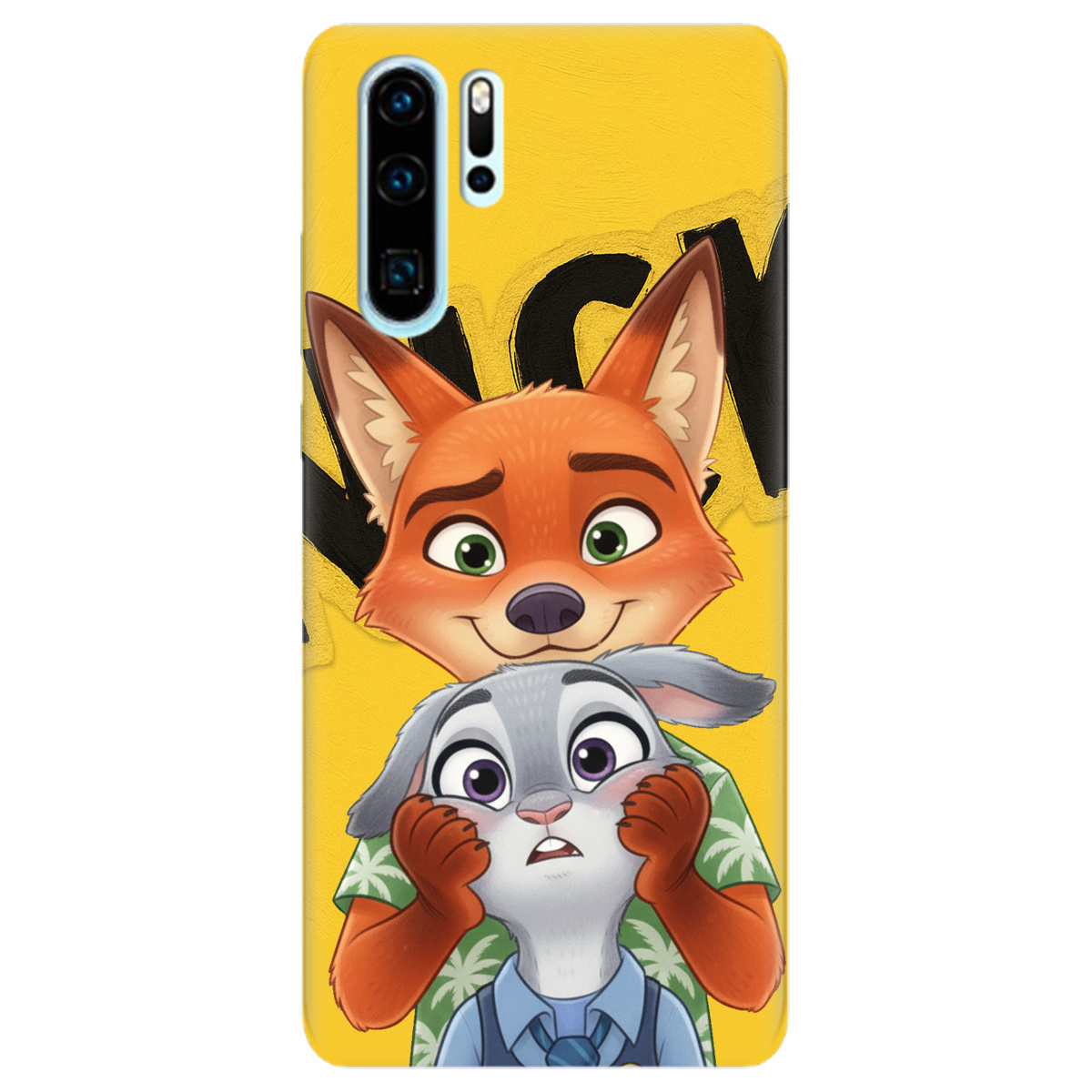 Чохол для Huawei P30 Pro прозорий Зоотрополіс Нік та Джуді - фото 1 - Чохли для телефонів