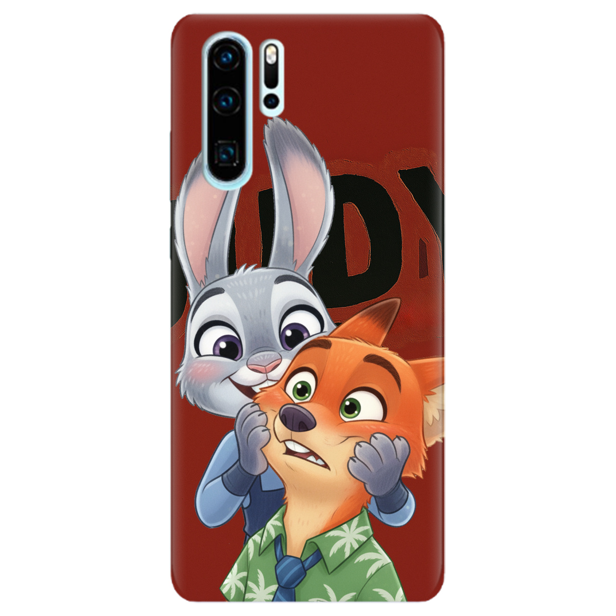 Чохол для Huawei P30 Pro прозорий Зоотрополіс Джуді та Нік - фото 1 - Чохли для телефонів