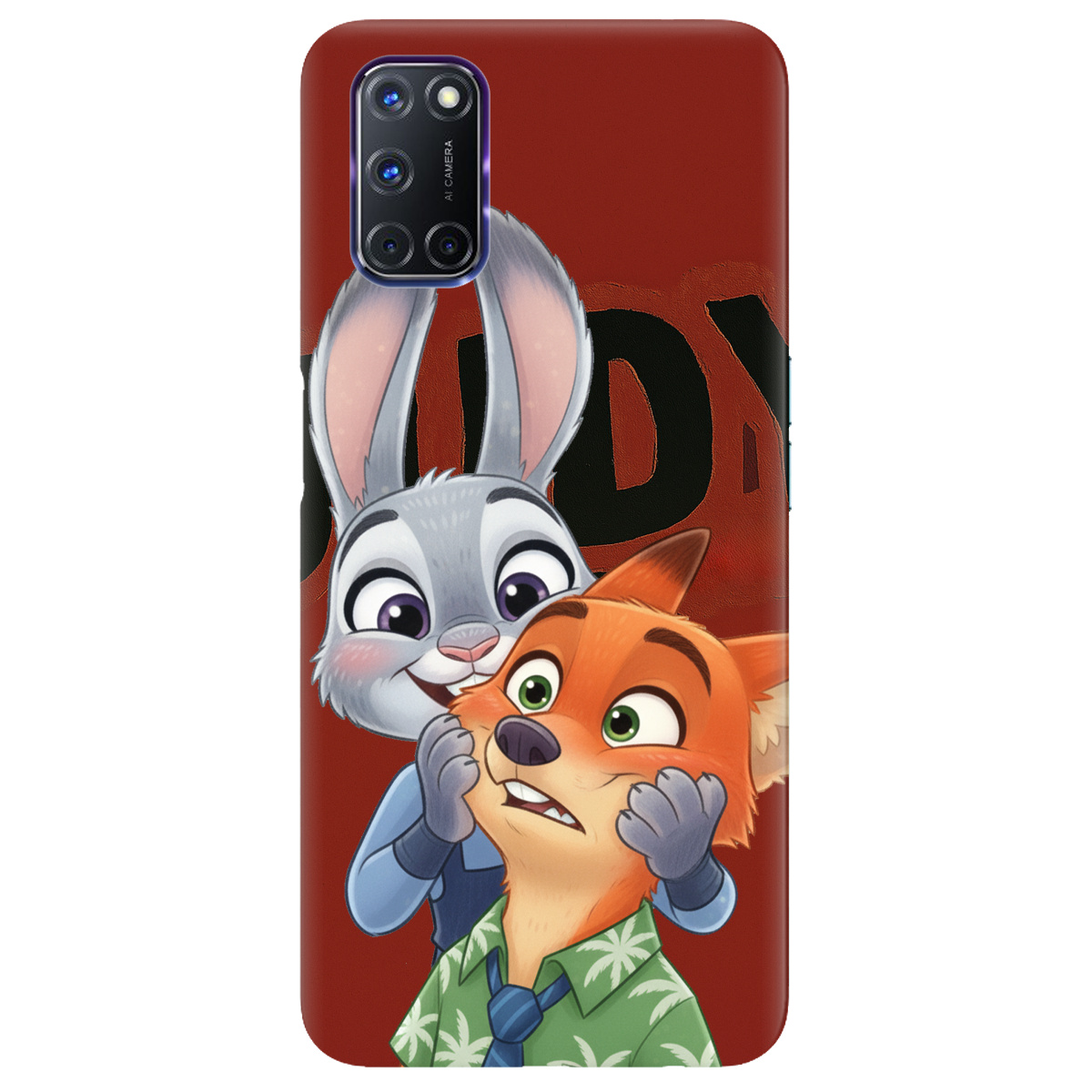 Чехол для Oppo A52/ A72/ A92 прозрачный Зоотрополис Джуди и Ник - фото 1 - Чехлы для телефонов