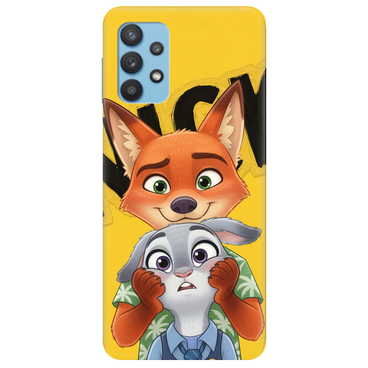 Чохол для Samsung Galaxy A32 4G прозорий Зоотрополіс Нік та Джуді - фото 1 - Чохли для телефонів