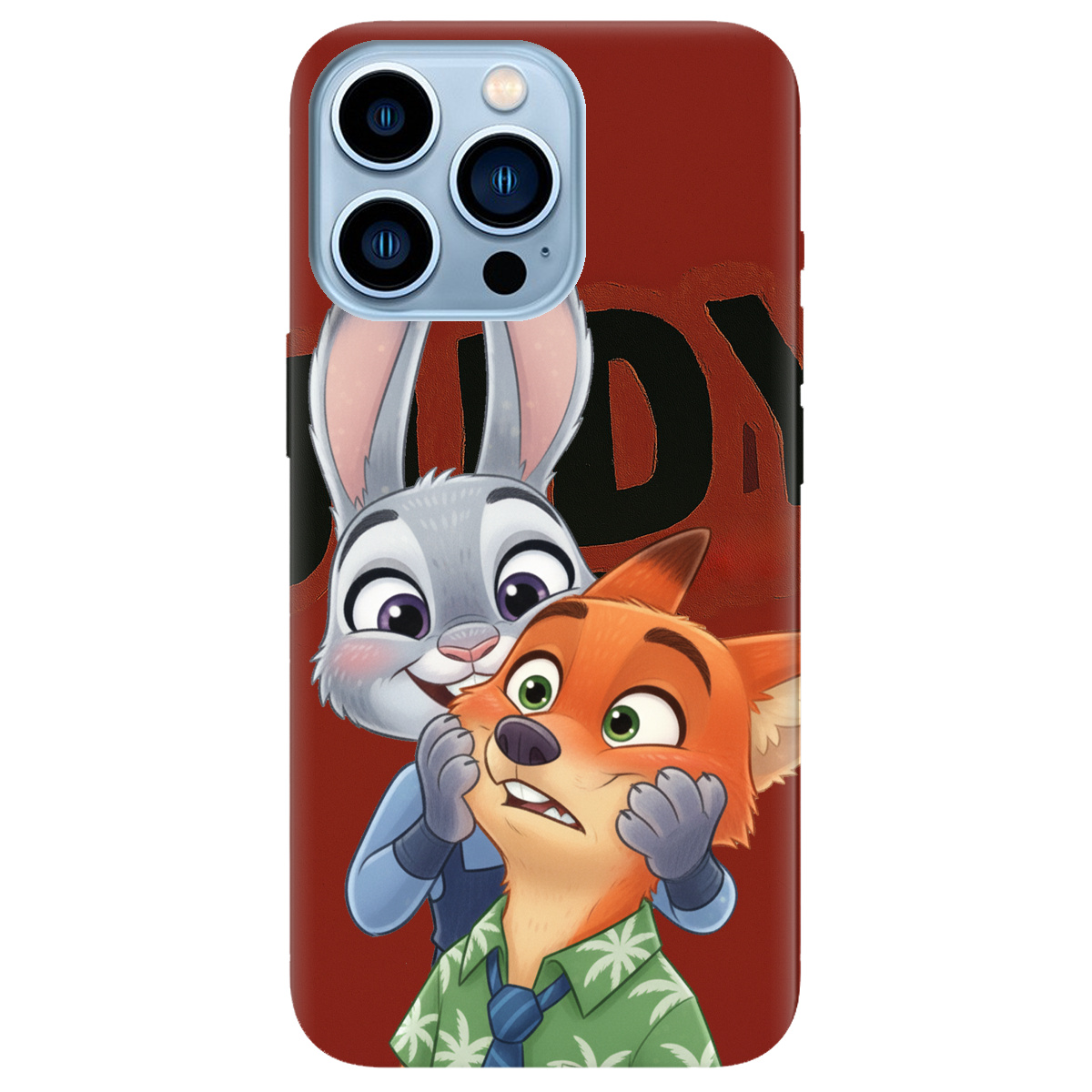 Чохол для Apple iPhone 13 Pro Max прозорий Зоотрополіс Джуді та Нік - фото 1 - Чохли для телефонів