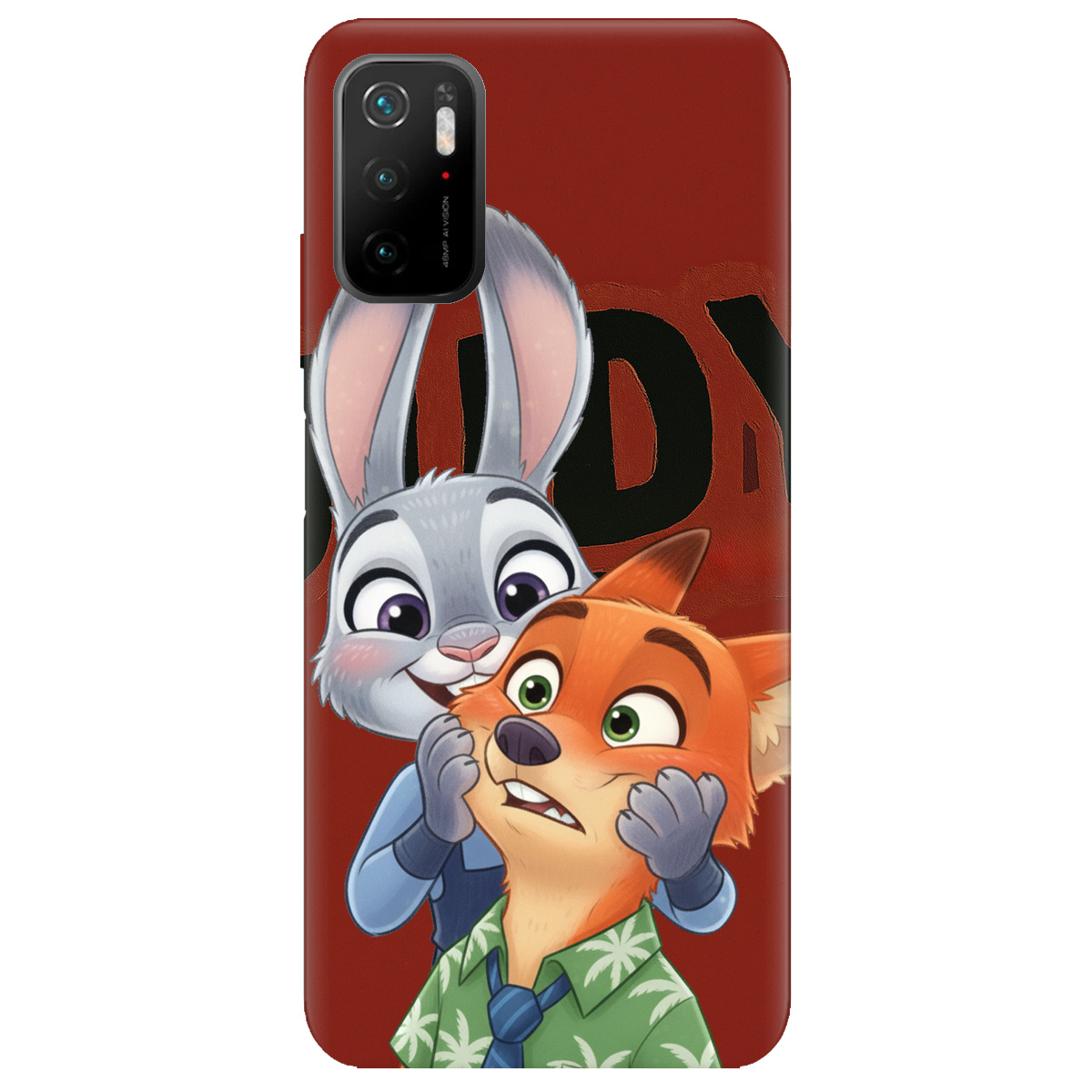 Чохол для Xiaomi Poco M3 Pro прозорий Зоотрополіс Джуді та Нік - фото 1 - Чохли для телефонів