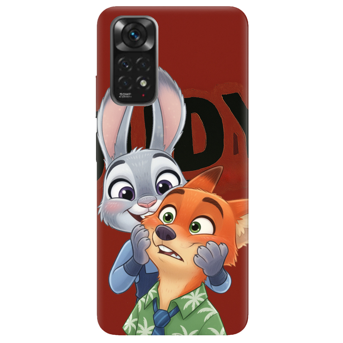 Чохол для Xiaomi Redmi Note 11 прозорий Зоотрополіс Джуді та Нік - фото 1 - Чохли для телефонів