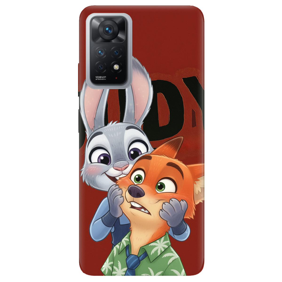 Чохол для Xiaomi Redmi Note 11 Pro прозорий Зоотрополіс Джуді та Нік - фото 1 - Чохли для телефонів