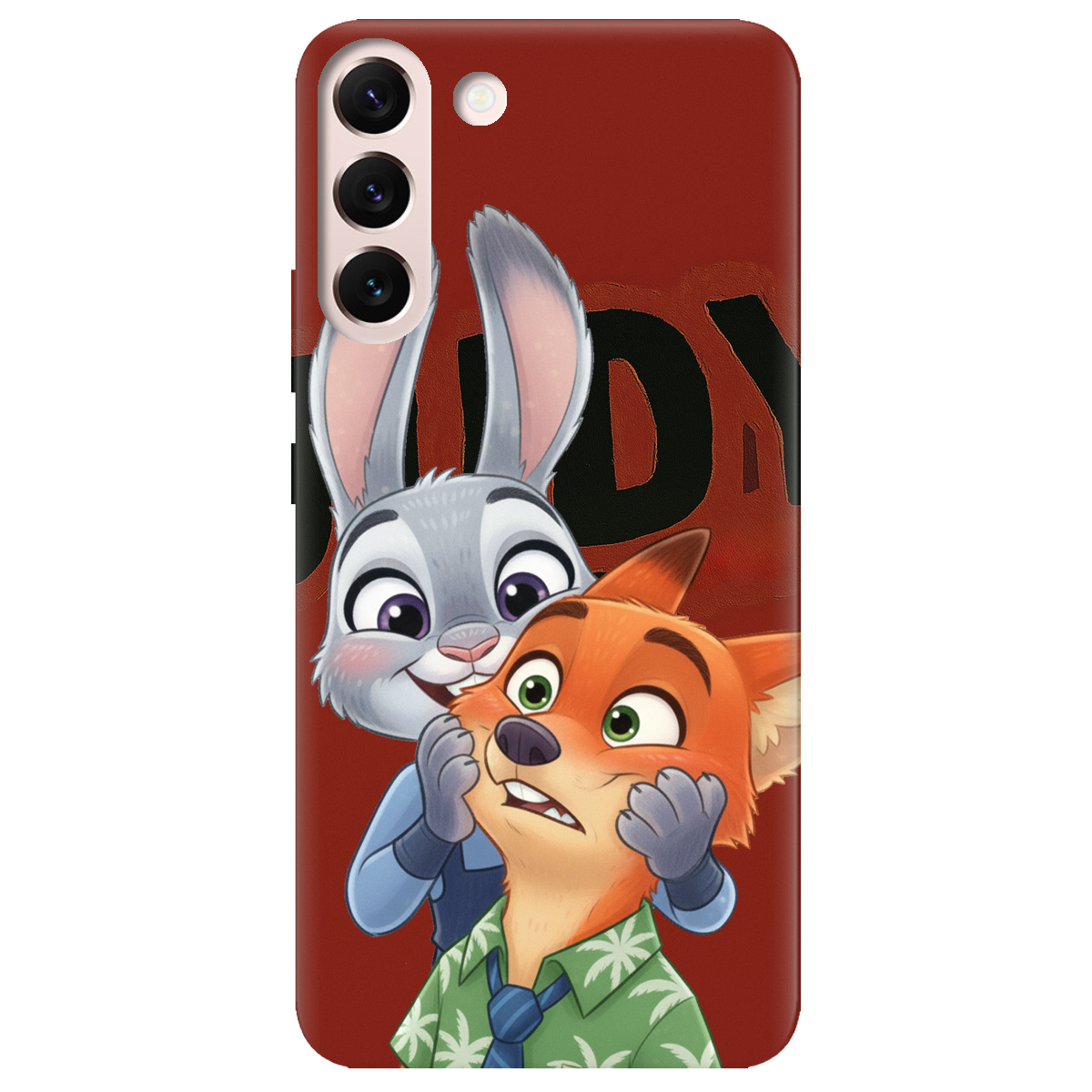 Чехол для Samsung Galaxy S22 прозрачный Зоотрополис Джуди и Ник - фото 1 - Чехлы для телефонов