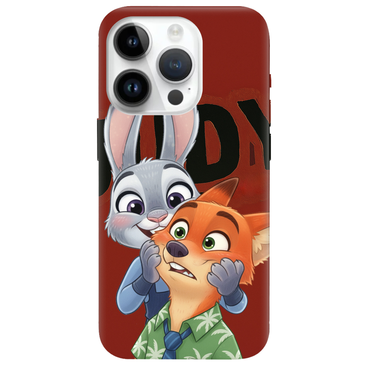 Чехол для Apple iPhone 14 Pro прозрачный Зоотрополис Джуди и Ник - фото 1 - Чехлы для телефонов