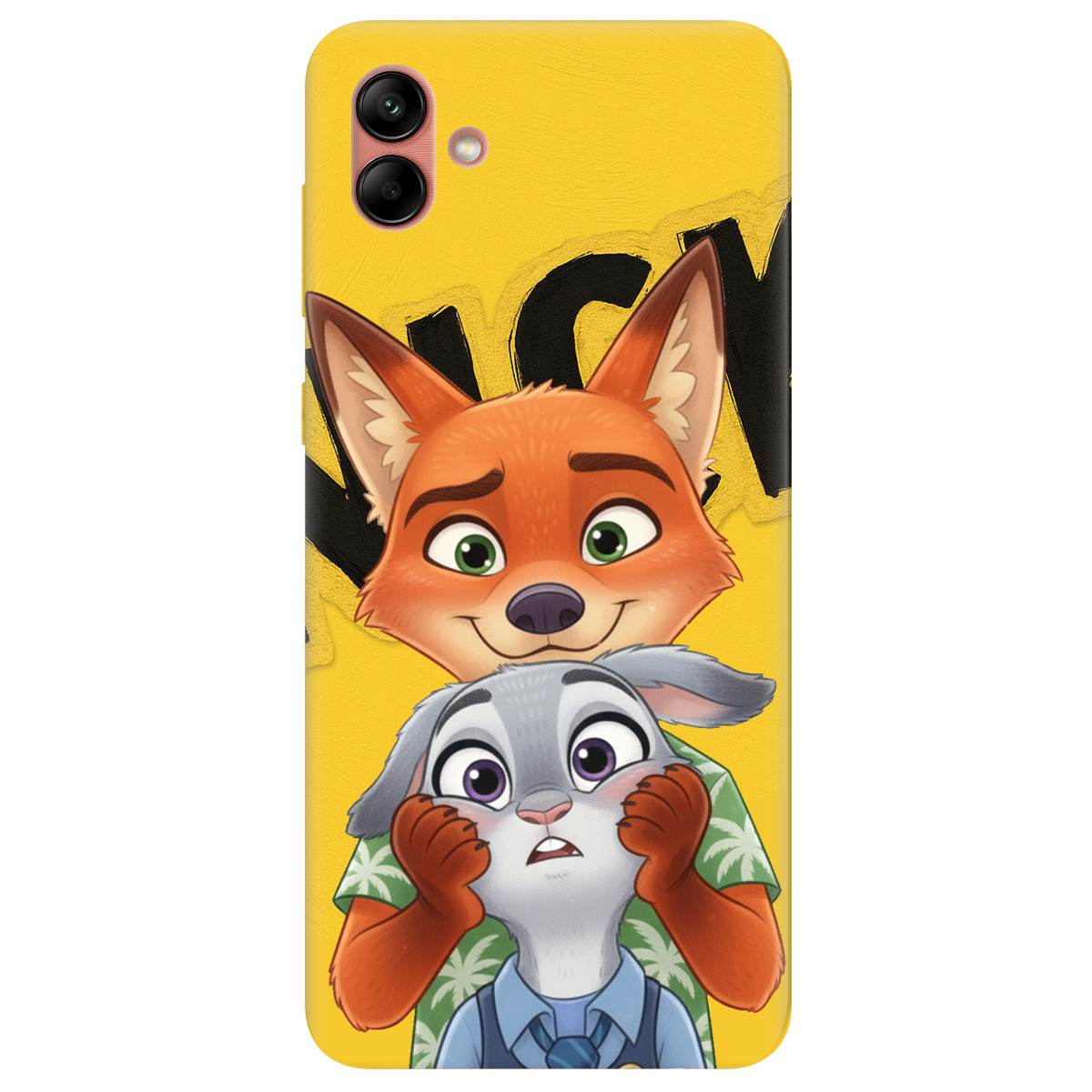 Чохол для Samsung Galaxy A04 прозорий Зоотрополіс Нік та Джуді - фото 1 - Чохли для телефонів