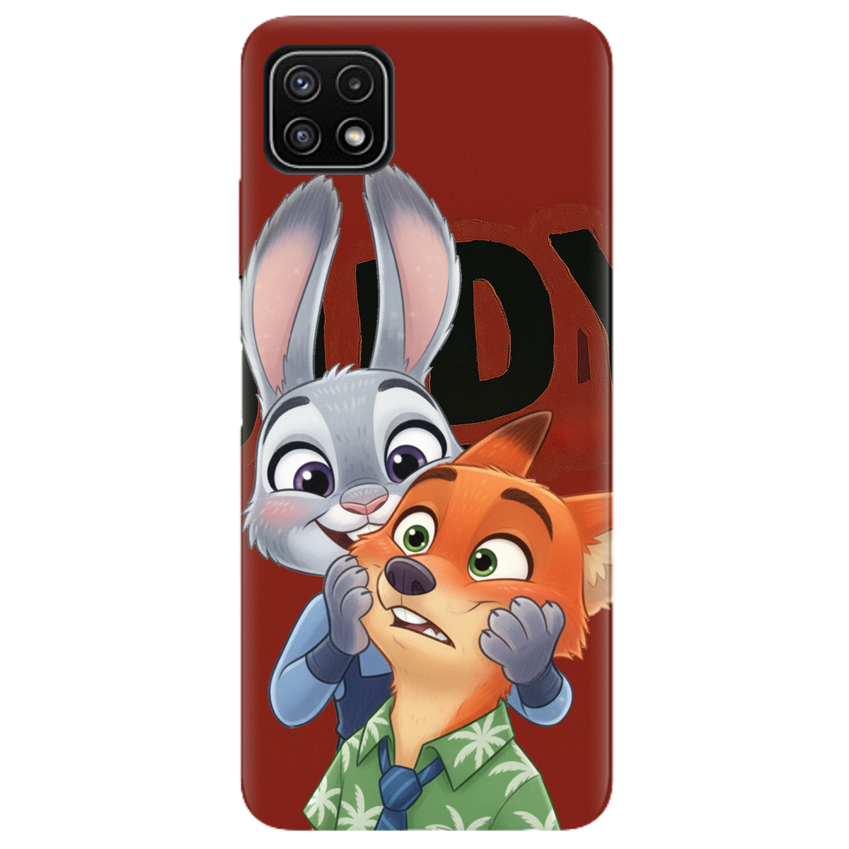 Чохол для Samsung Galaxy A22 5G прозорий Зоотрополіс Джуді та Нік - фото 1 - Чохли для телефонів