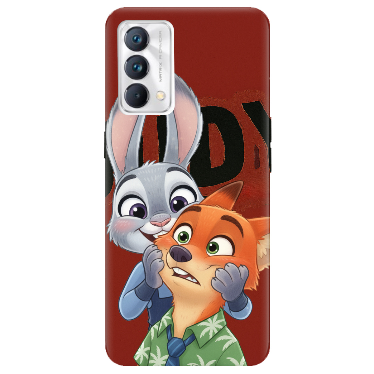 Чехол для Realme GT Master прозрачный Зоотрополис Джуди и Ник - фото 1 - Чехлы для телефонов