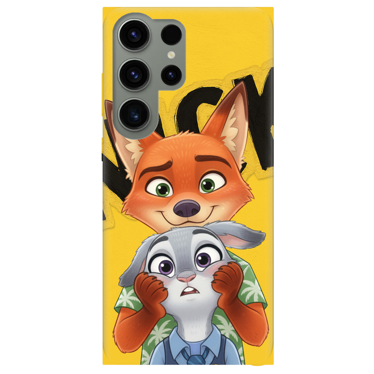 Чехол для Samsung Galaxy S23 Ultra прозрачный Зоотрополис Ник и Джуди - фото 1 - Чехлы для телефонов