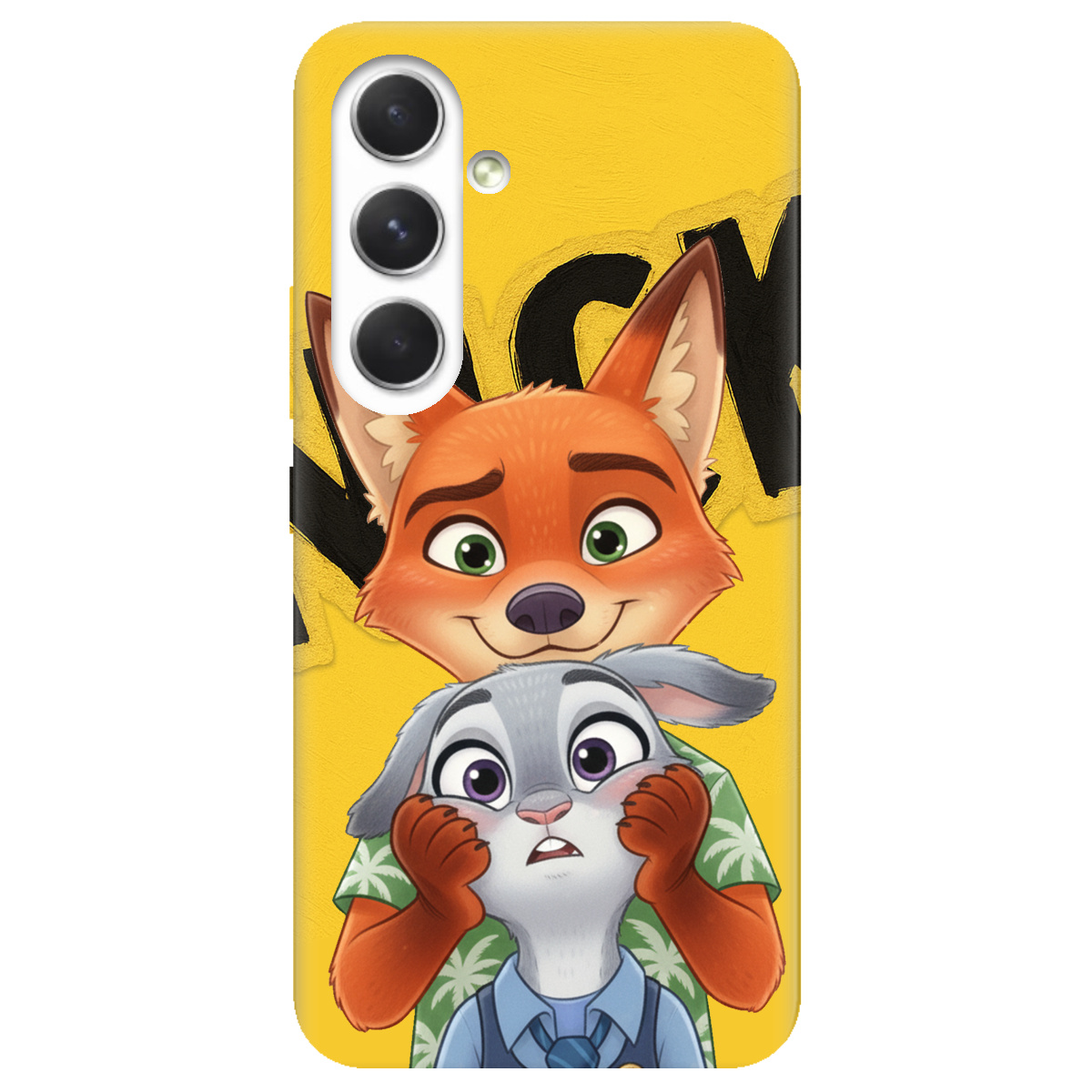 Чохол для Samsung Galaxy A54 прозорий Зоотрополіс Нік та Джуді - фото 1 - Чохли для телефонів