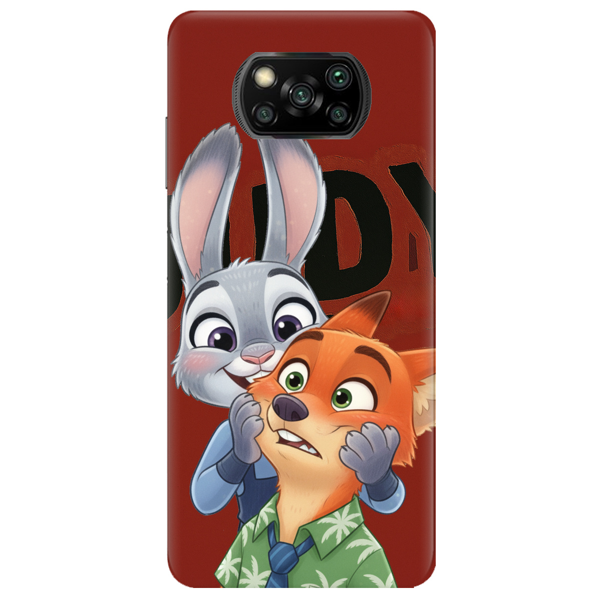 Чохол для Xiaomi Poco X3 Pro прозорий Зоотрополіс Джуді та Нік - фото 1 - Чохли для телефонів