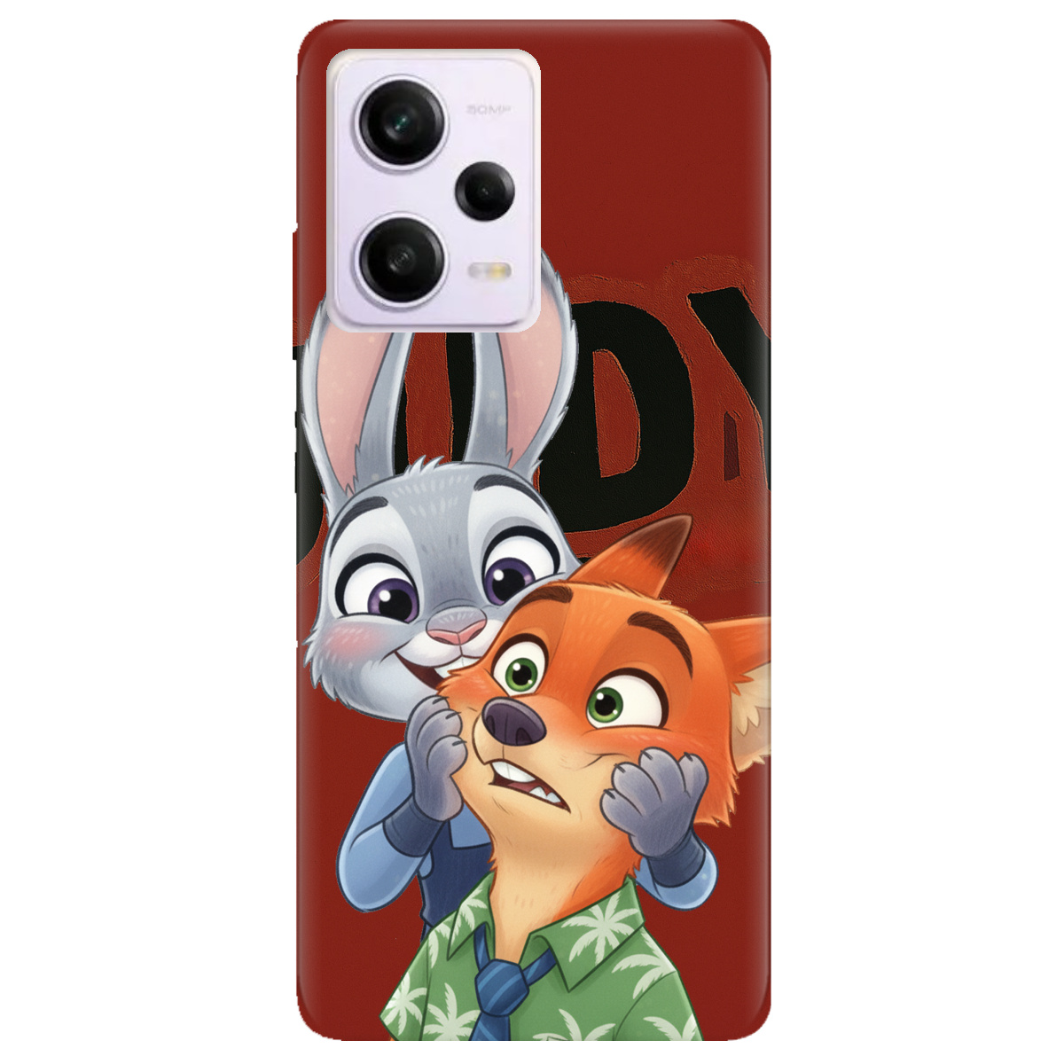 Чохол для Xiaomi Poco X5 Pro 5G прозорий Зоотрополіс Джуді та Нік - фото 1 - Чохли для телефонів