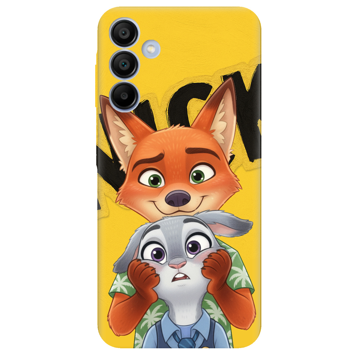 Чехол для Samsung Galaxy A15 прозрачный Зоотрополис Ник и Джуди - фото 1 - Чехлы для телефонов