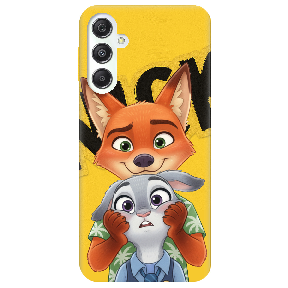 Чехол для Samsung Galaxy M34 5G прозрачный Зоотрополис Ник и Джуди - фото 1 - Чехлы для телефонов