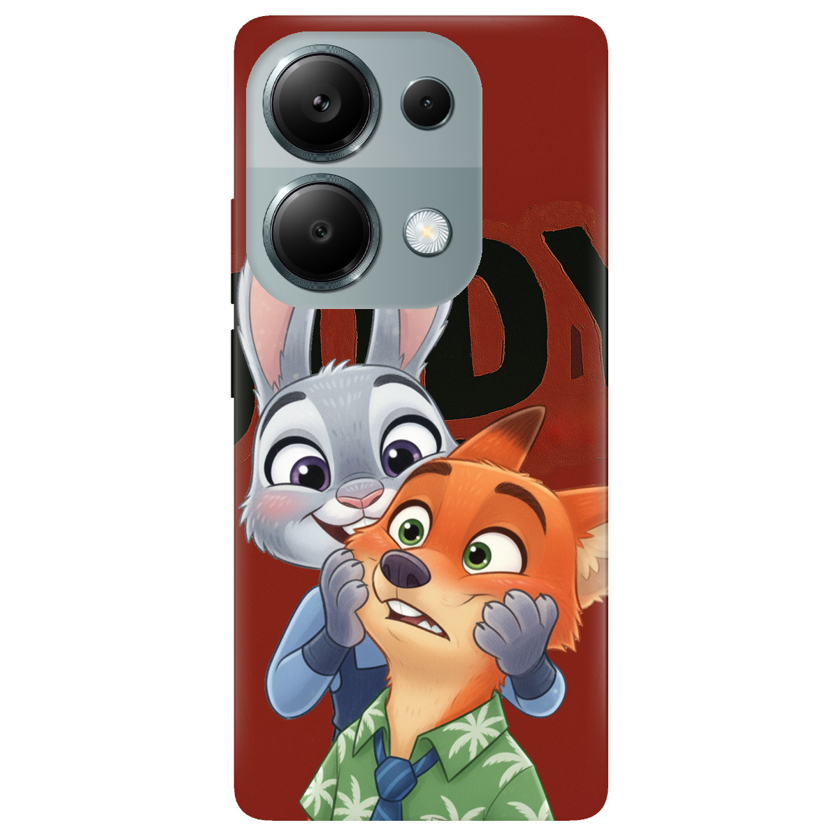 Чохол для Xiaomi Redmi Note 13 Pro 4G прозорий Зоотрополіс Джуді та Нік - фото 1 - Чохли для телефонів