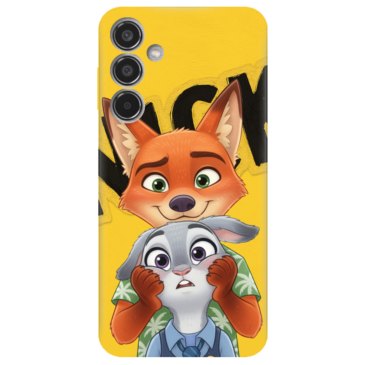 Чехол для Samsung Galaxy M35 5G прозрачный Зоотрополис Ник и Джуди - фото 1 - Чехлы для телефонов