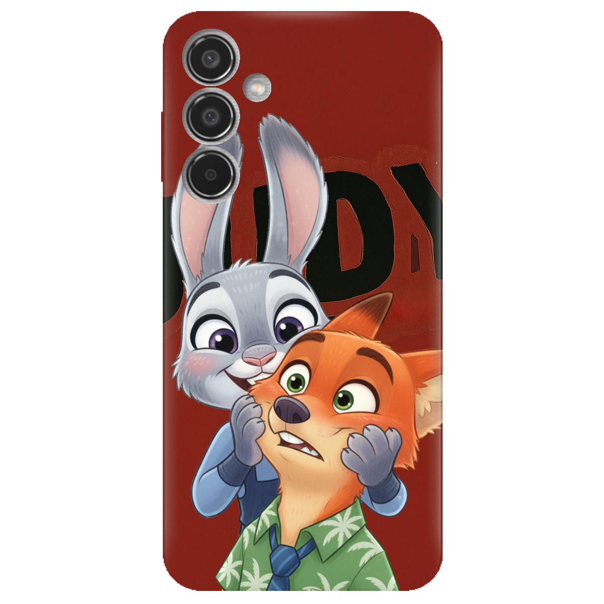 Чехол для Samsung Galaxy M35 5G прозрачный Зоотрополис Джуди и Ник - фото 1 - Чехлы для телефонов