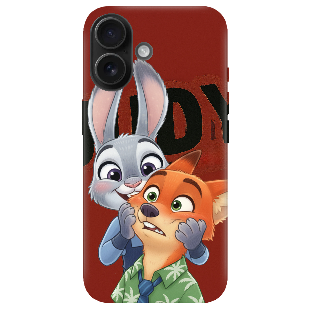 Чохол для Apple iPhone 16 Plus прозорий Зоотрополіс Джуді та Нік - фото 1 - Чохли для телефонів