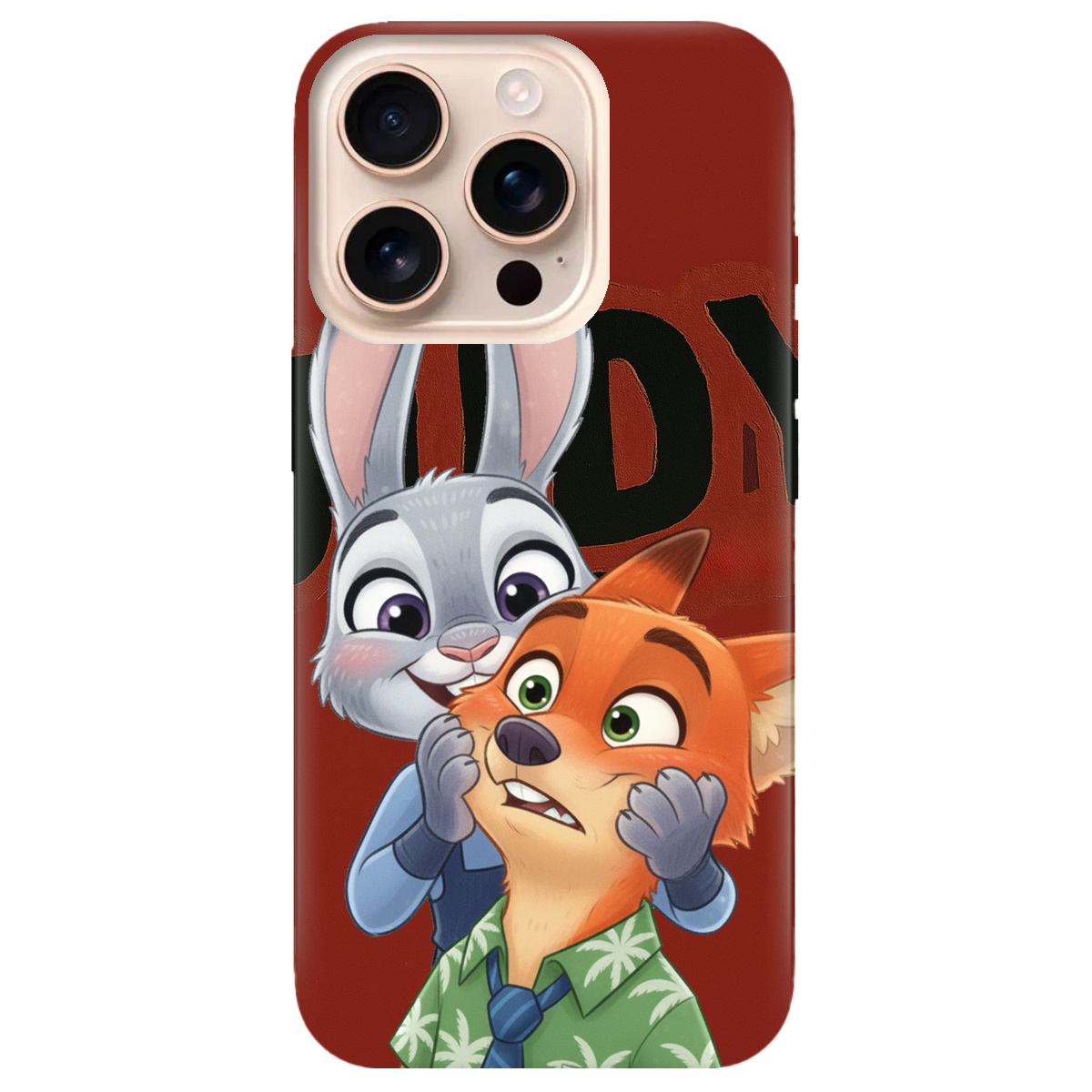 Чохол для Apple iPhone 16 Pro прозорий Зоотрополіс Джуді та Нік - фото 1 - Чохли для телефонів