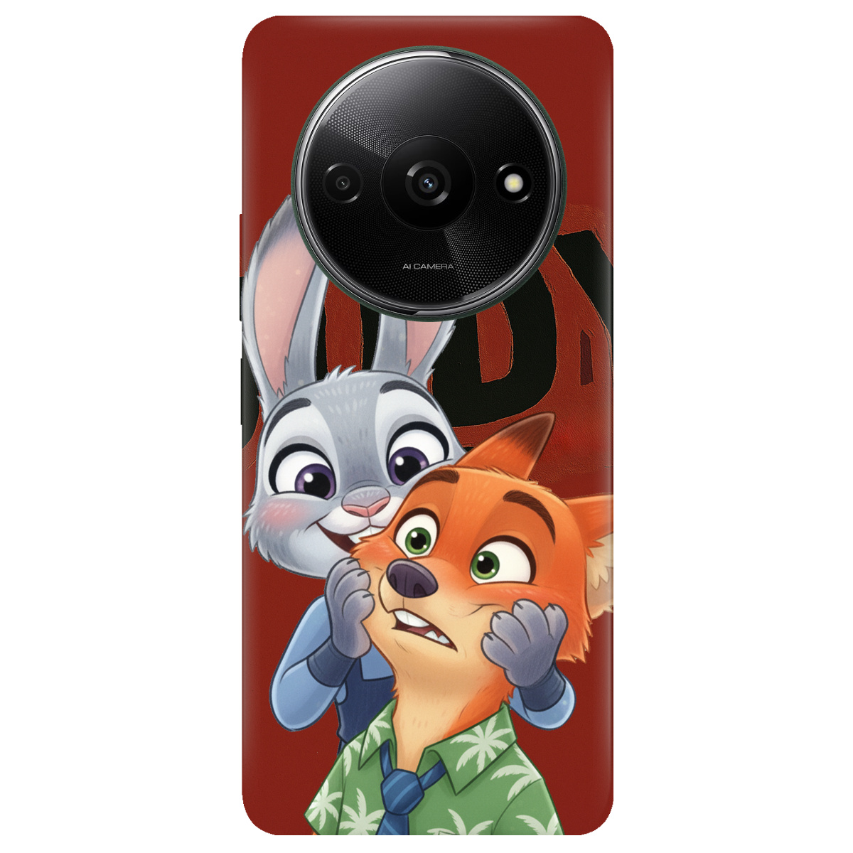 Чехол для Xiaomi Redmi A3 прозрачный Зоотрополис Джуди и Ник - фото 1 - Чехлы для телефонов