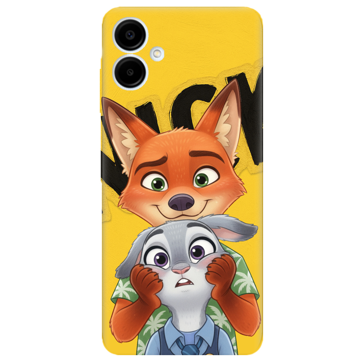 Чехол для Samsung Galaxy A06 прозрачный Зоотрополис Ник и Джуди - фото 1 - Чехлы для телефонов