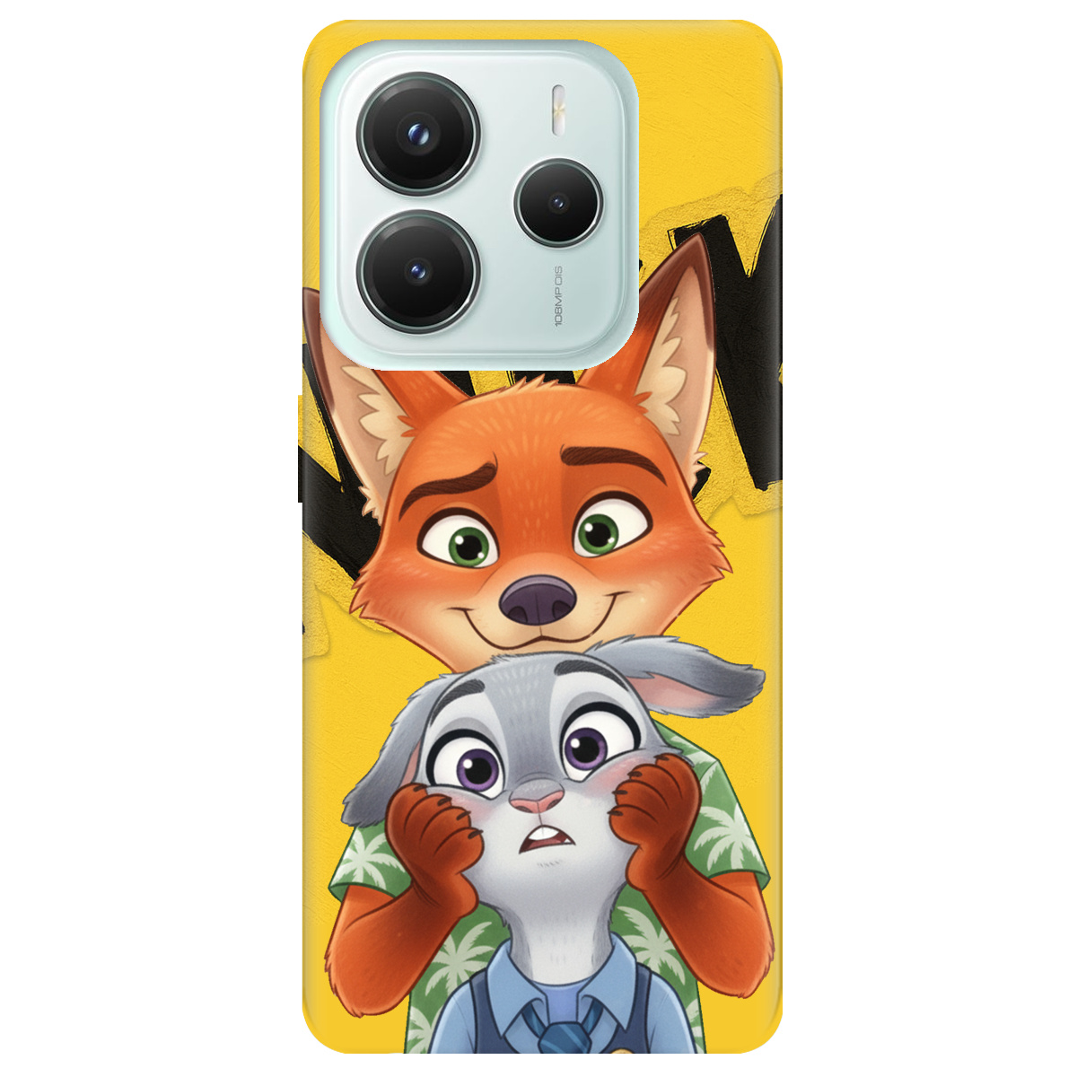 Чохол для Xiaomi Redmi Note 14 5G прозорий Зоотрополіс Нік та Джуді - фото 1 - Чохли для телефонів